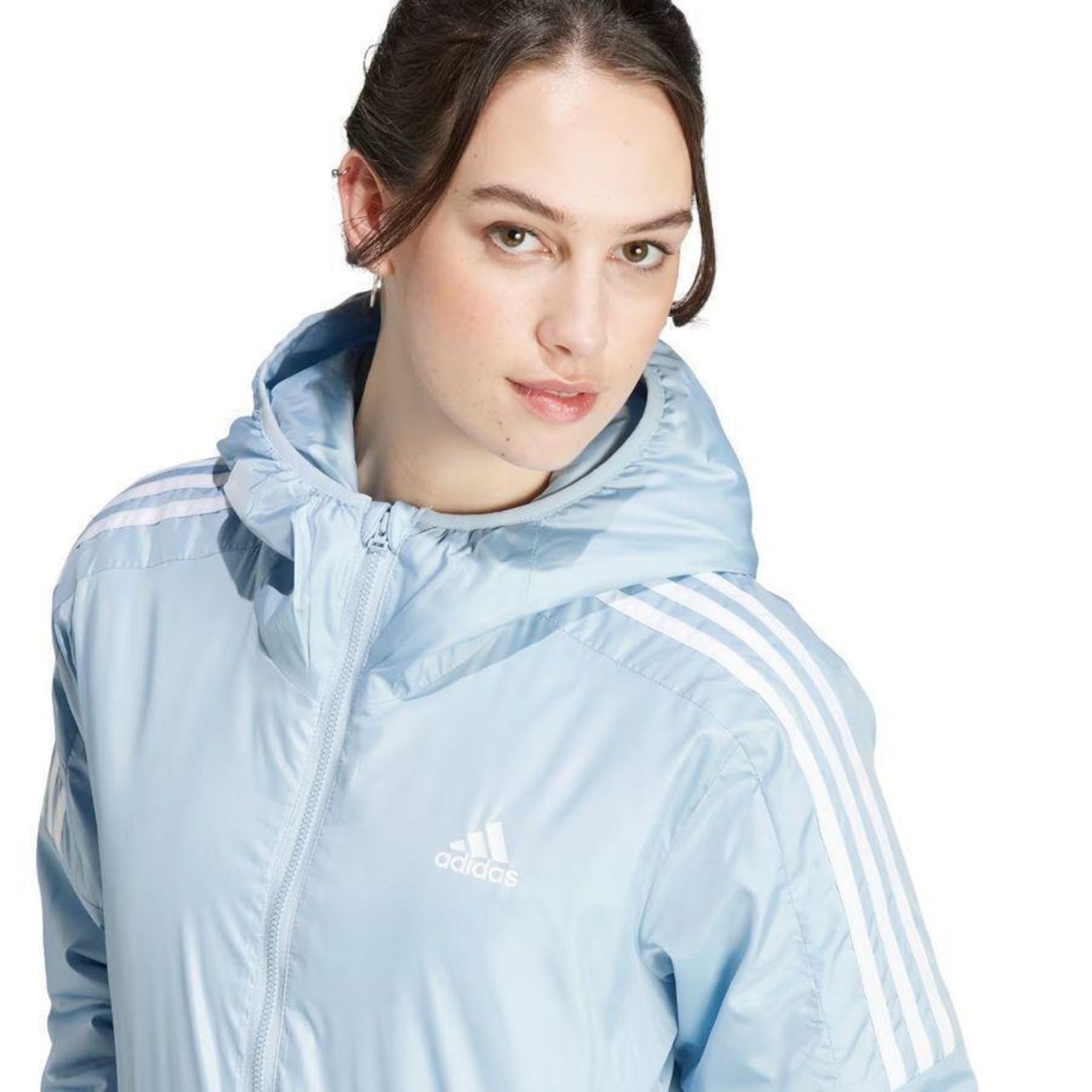 Jaqueta com Capuz adidas Capuz Essentials Insulated - Feminina - Foto 5