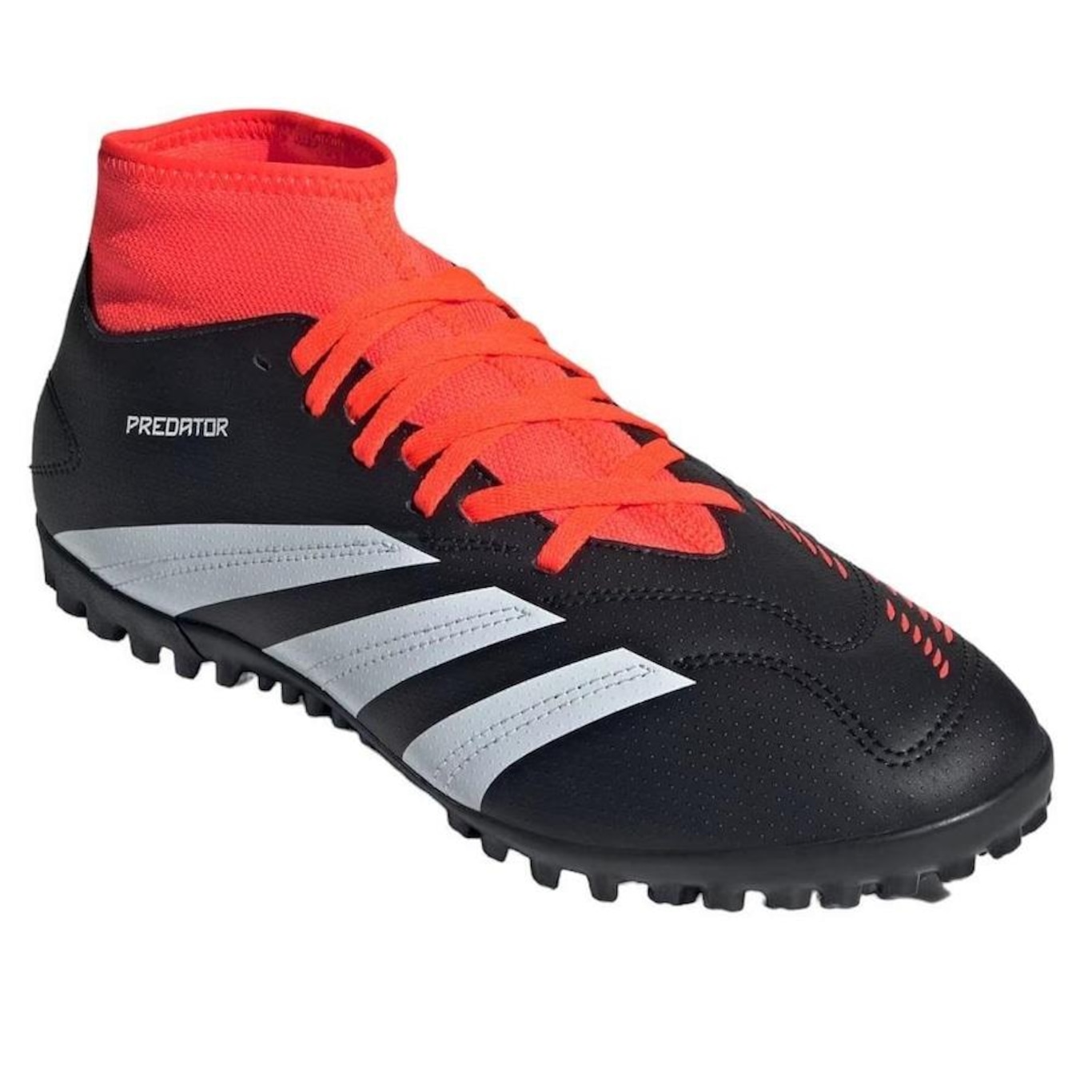 Chuteira Society adidas Predator 24 Club Sock - Adulto - Foto 1