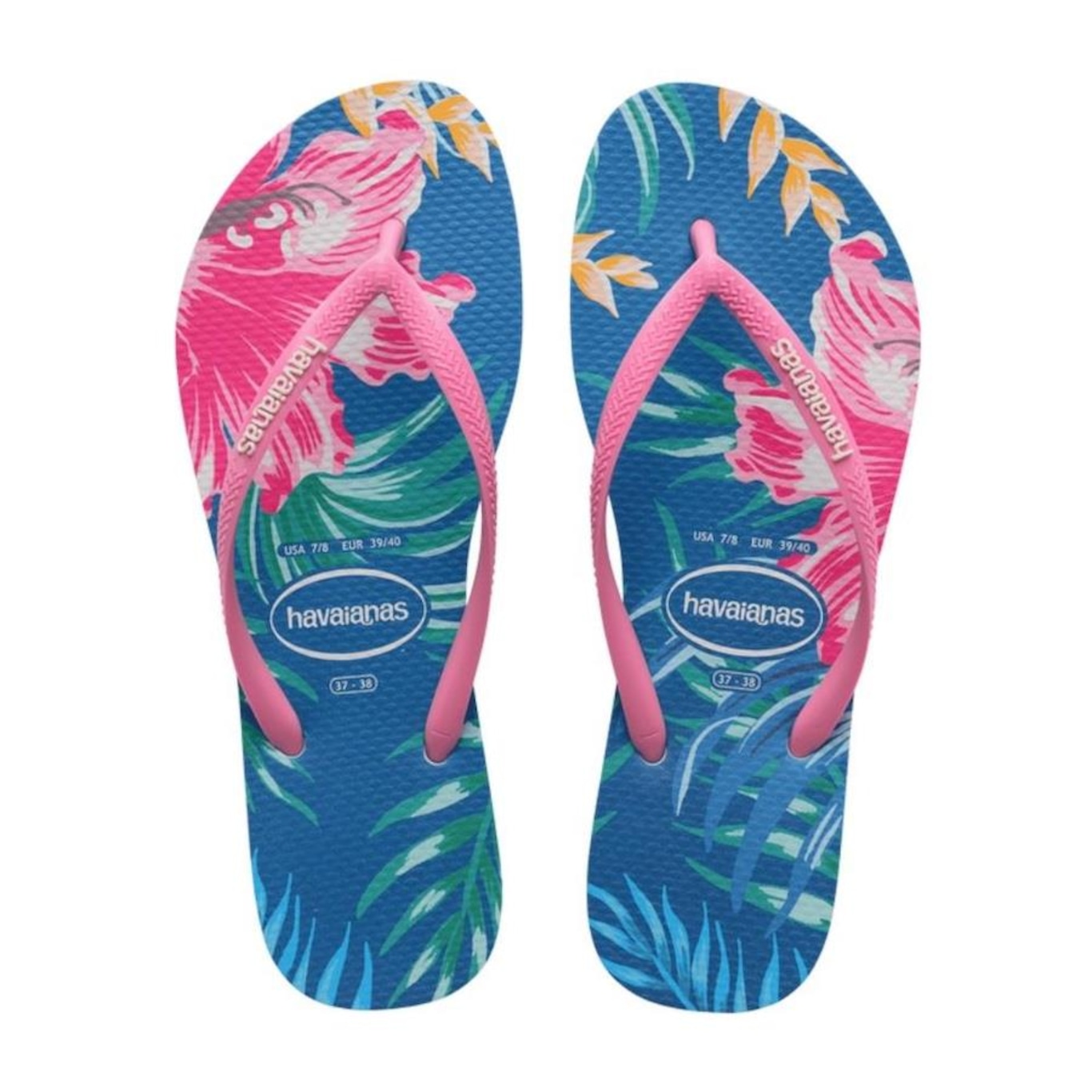 Chinelo Havaianas Slim Floral Palm - Feminino - Foto 1