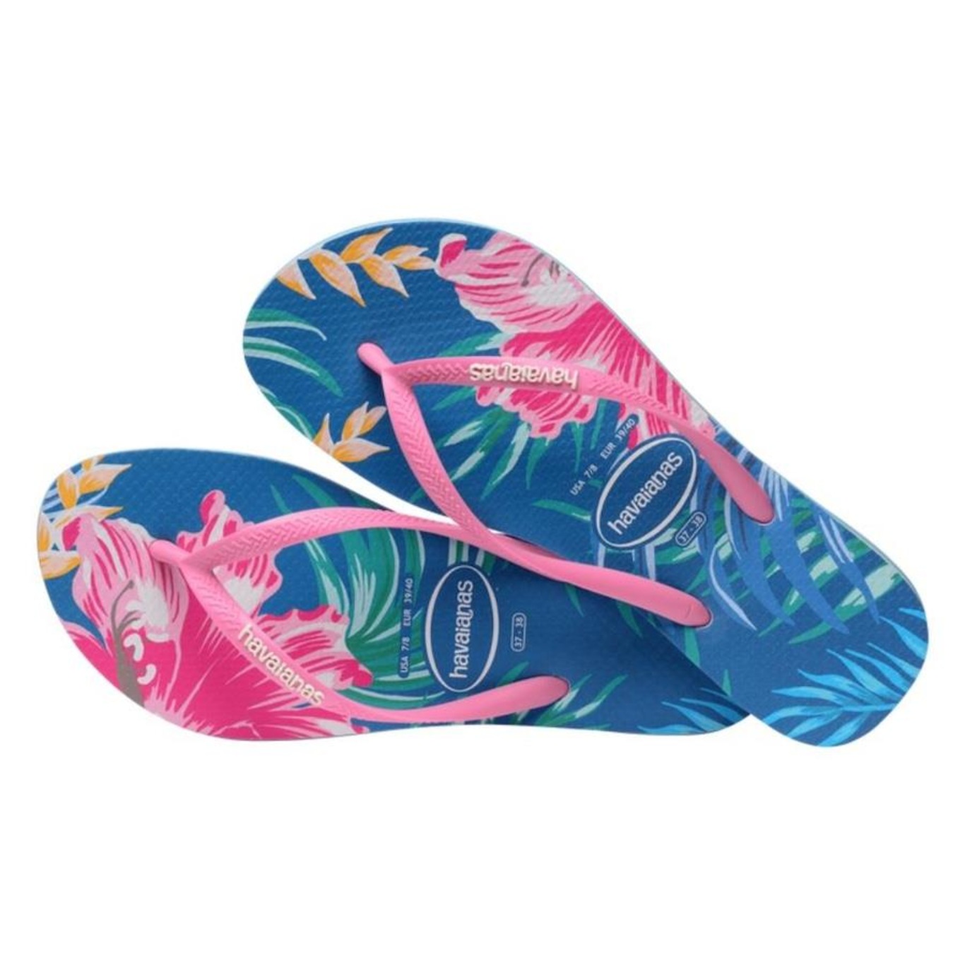 Chinelo Havaianas Slim Floral Palm - Feminino - Foto 2