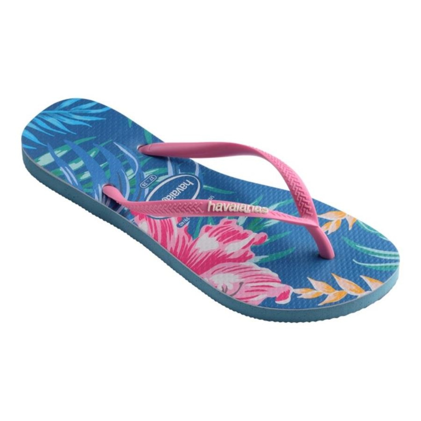 Chinelo Havaianas Slim Floral Palm - Feminino - Foto 3