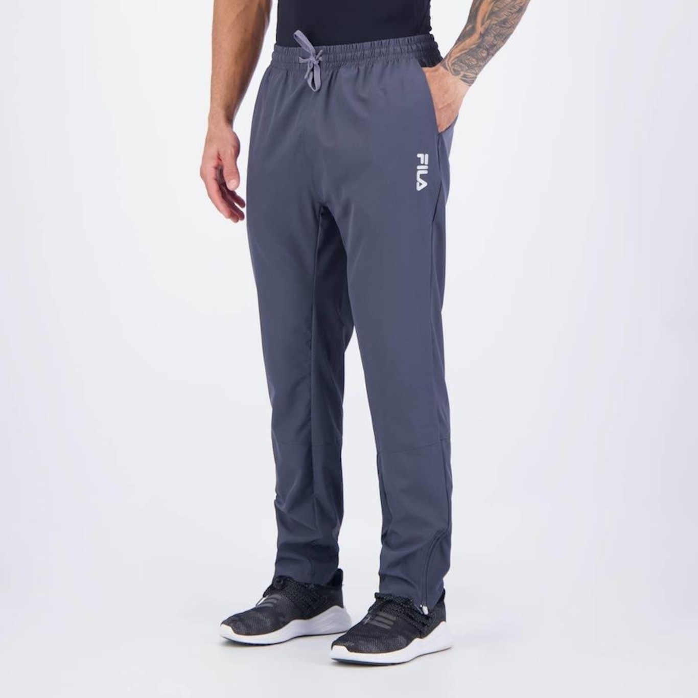 Calça Fila Slim Zip Ii - Masculina - Foto 3