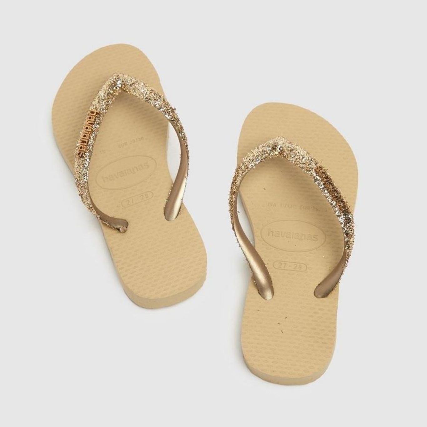 Chinelo Havaianas Kids Slim Glitter II - Infantil - Foto 3