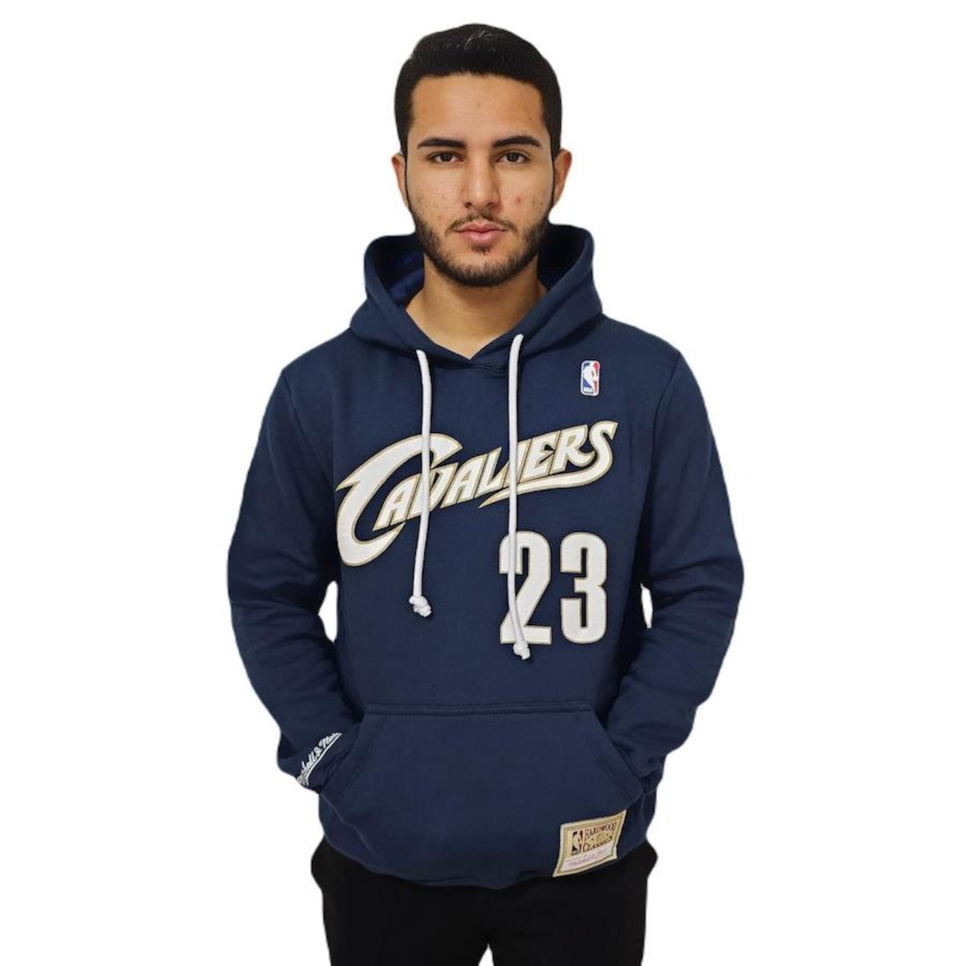 Blusão de Moletom Nba Cavaliers Lebron James M&N - Masculino - Foto 1