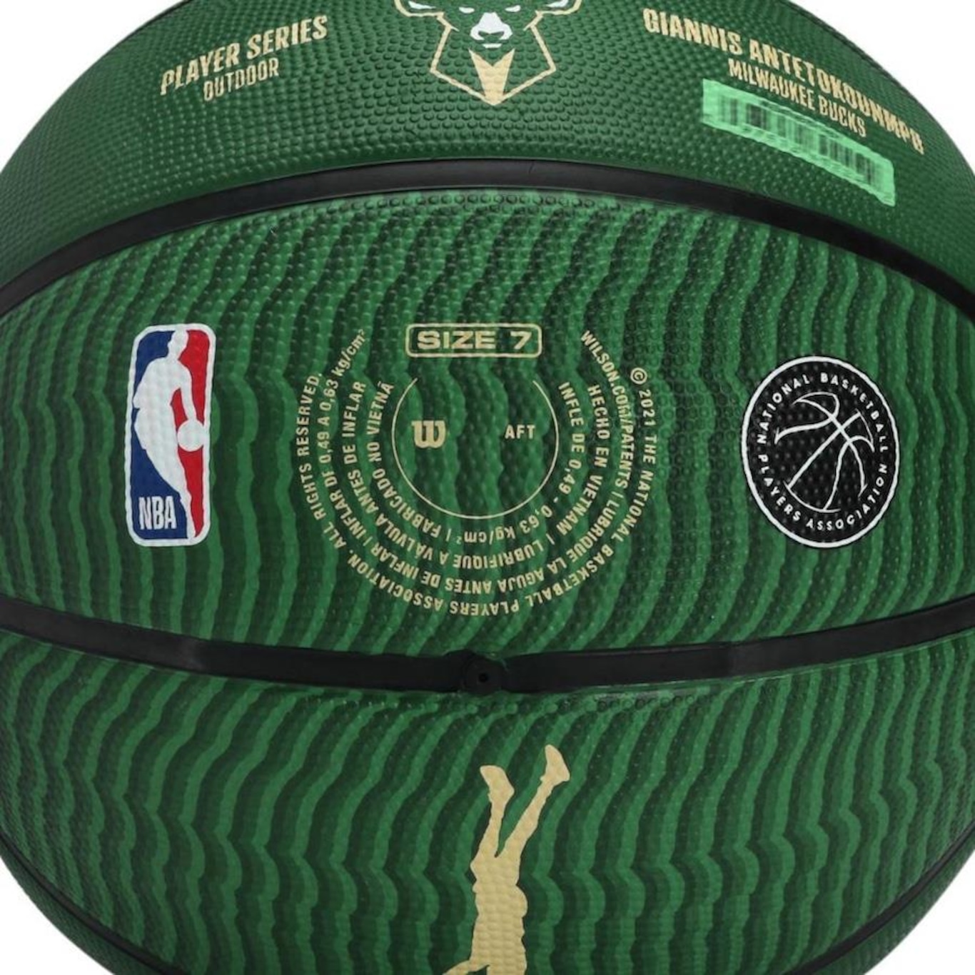 Bola de Basquete Wilson Nba Player Icon Giannis Antetokounmpo Tam7 - Foto 5