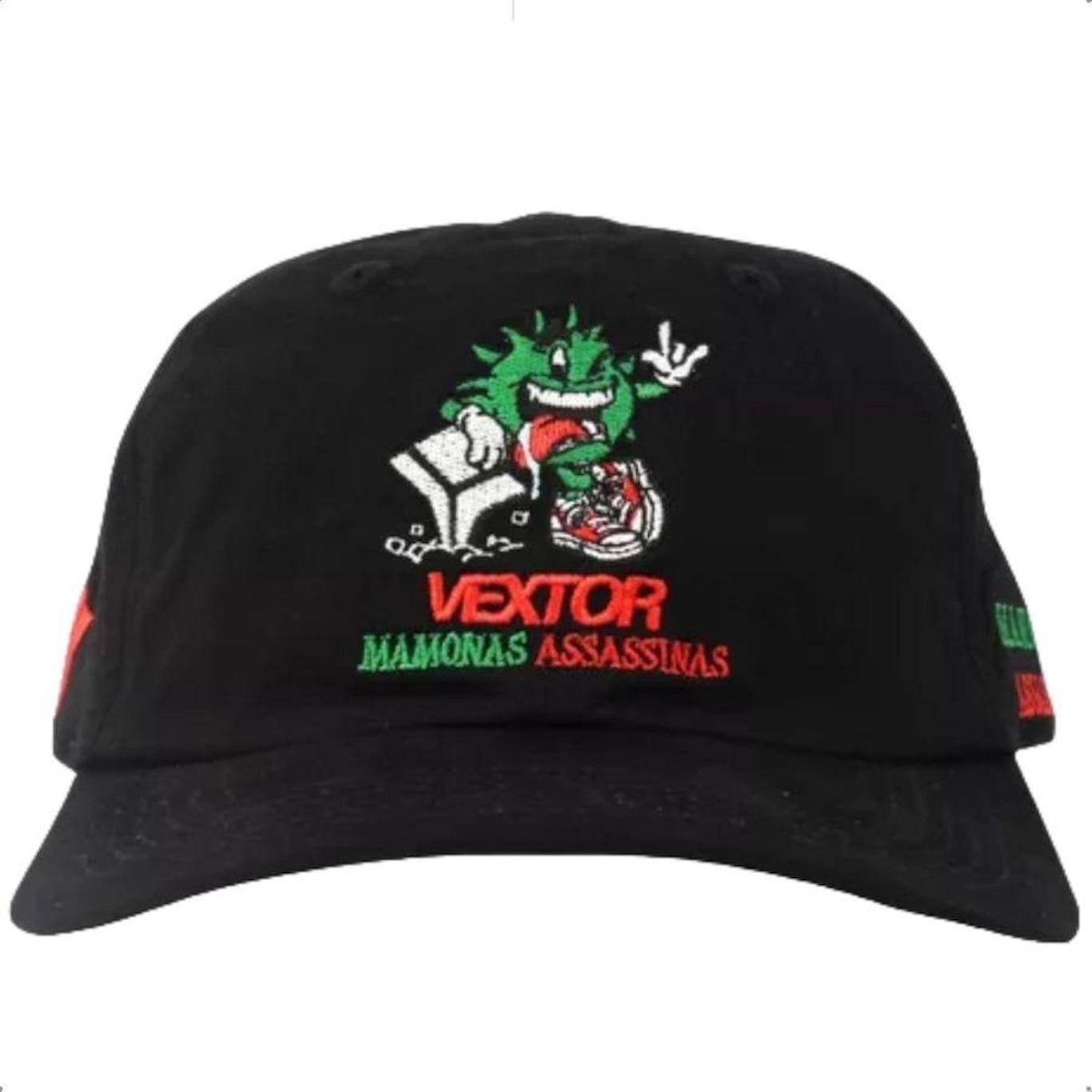 Boné Aba Curva Dat Hat Vextor X Mamonas Assassinas Exclusivo Bordado - Strapback - Adulto - Foto 2