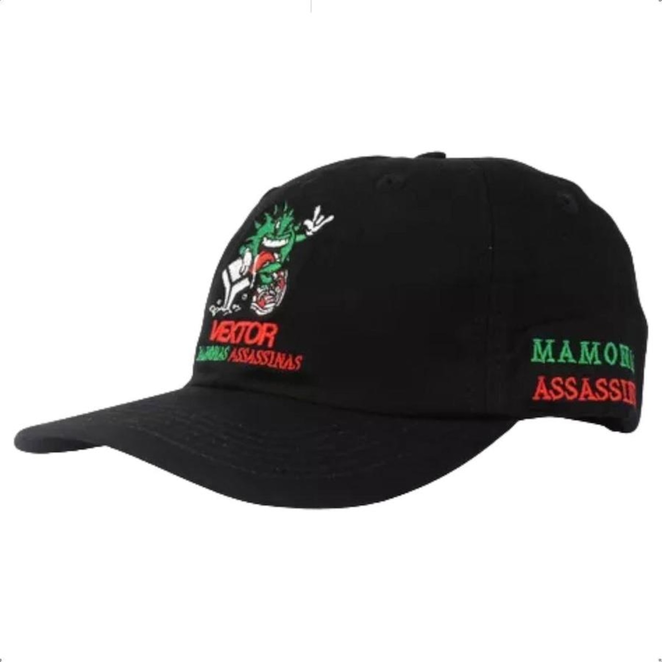 Boné Aba Curva Dat Hat Vextor X Mamonas Assassinas Exclusivo Bordado - Strapback - Adulto - Foto 3