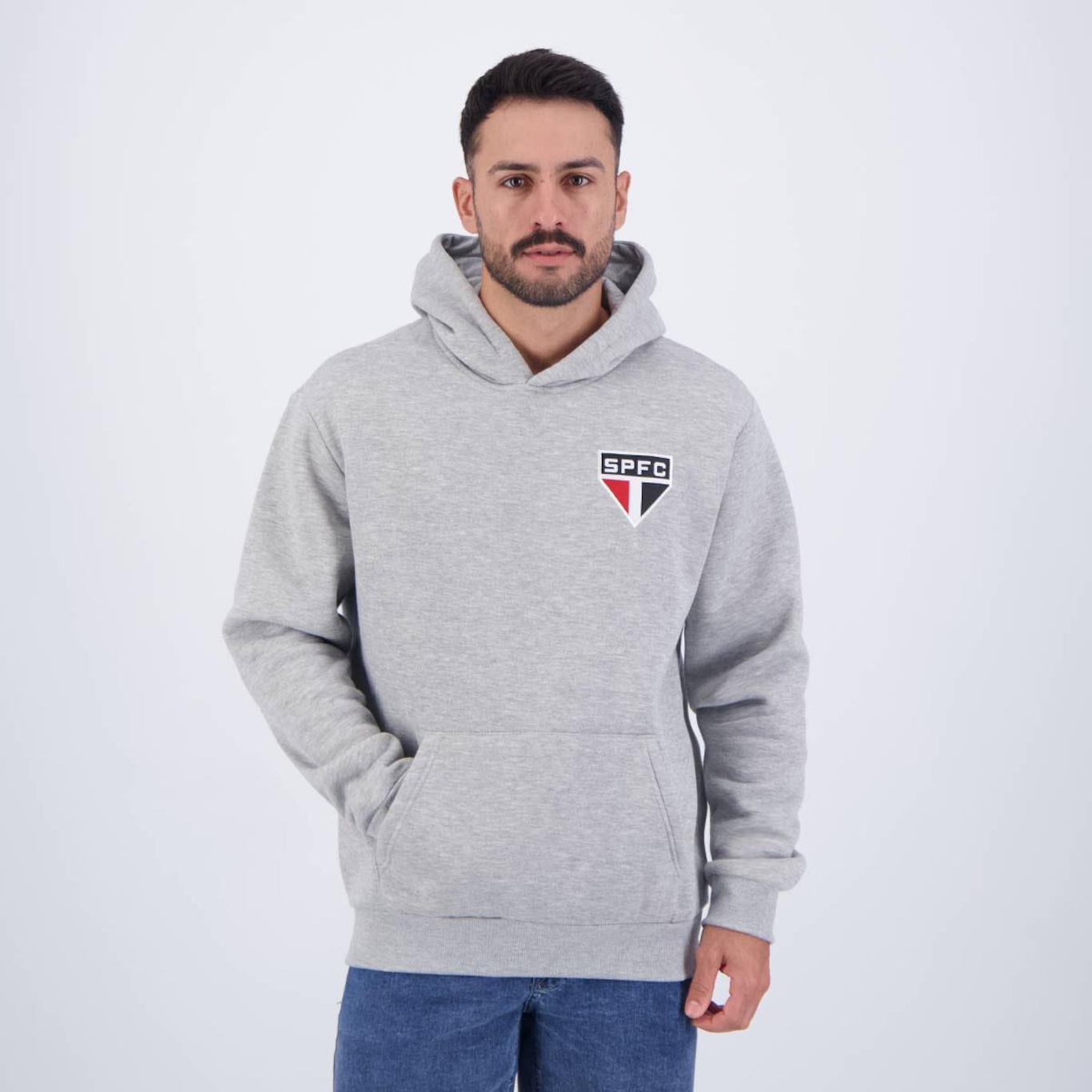 Blusão de Moletom com Capuz São Paulo Freedom - Masculino - Foto 1