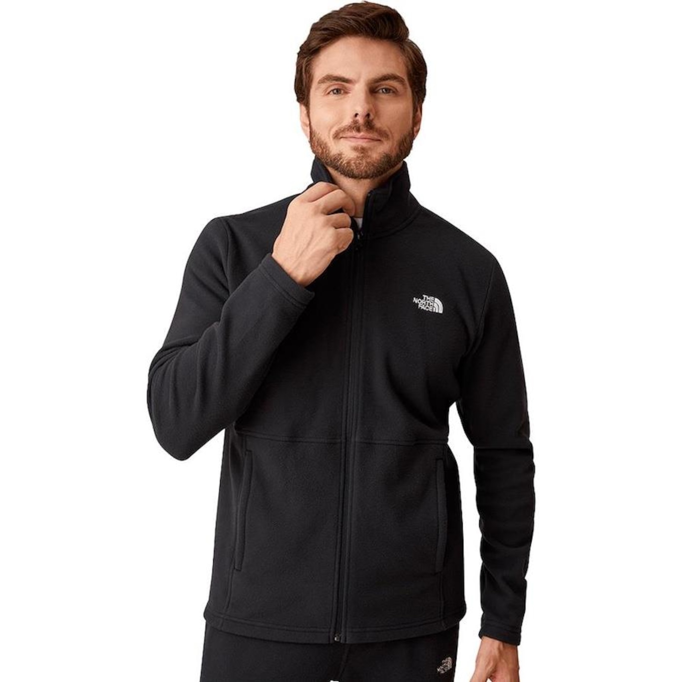 Jaqueta sem Capuz The North Face Fleece Glacier - Masculina - Foto 1