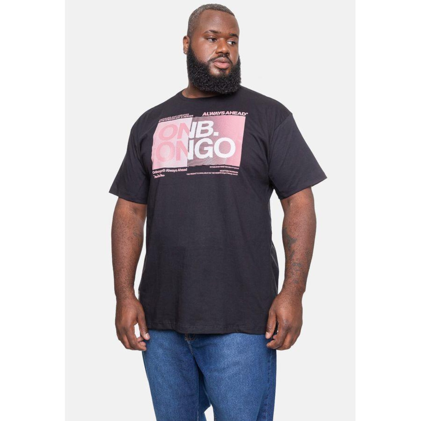 Camiseta Onbongo Plus Size Estampada - Masculina - Foto 1