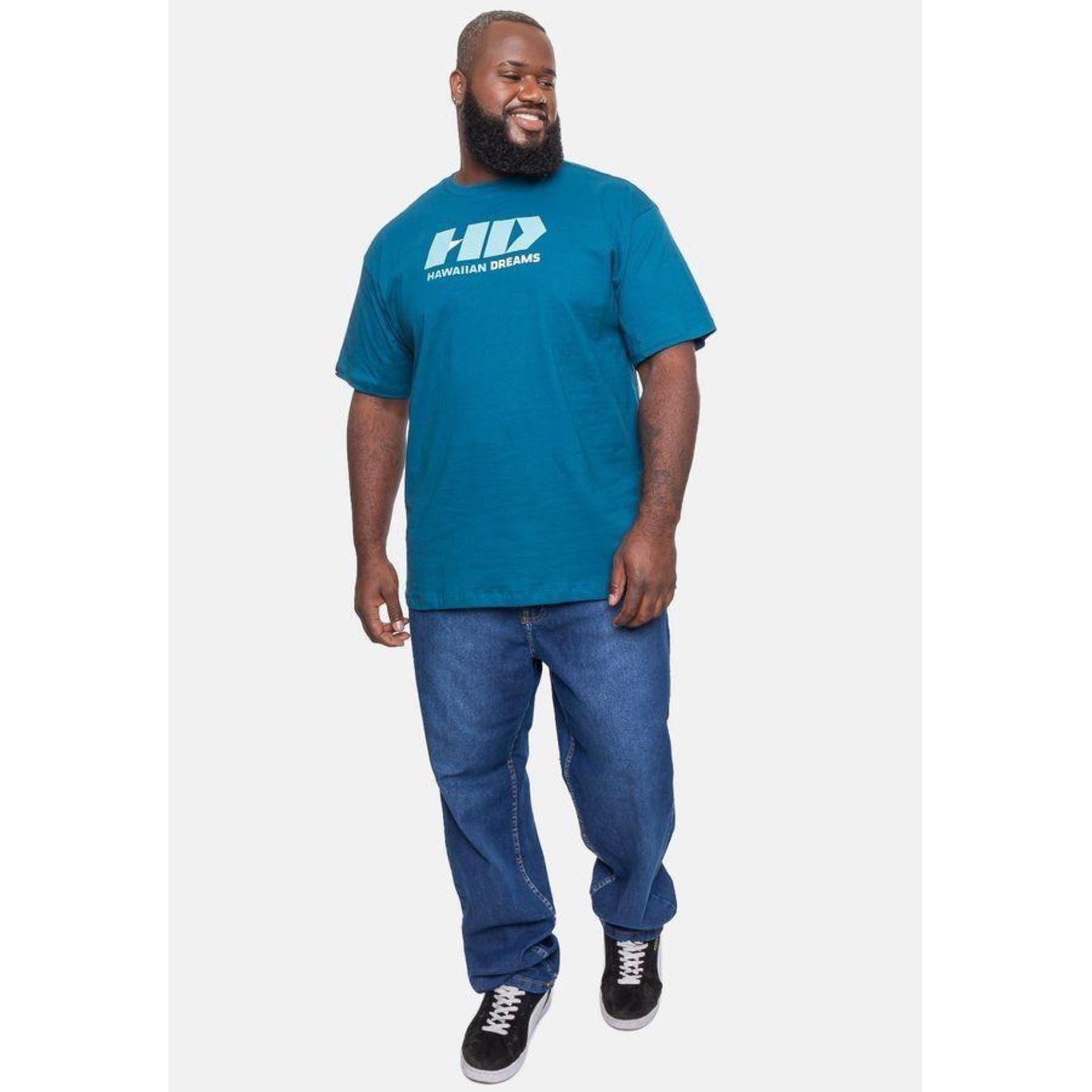 Camiseta Hd Plus Size Logo - Masculina - Foto 1