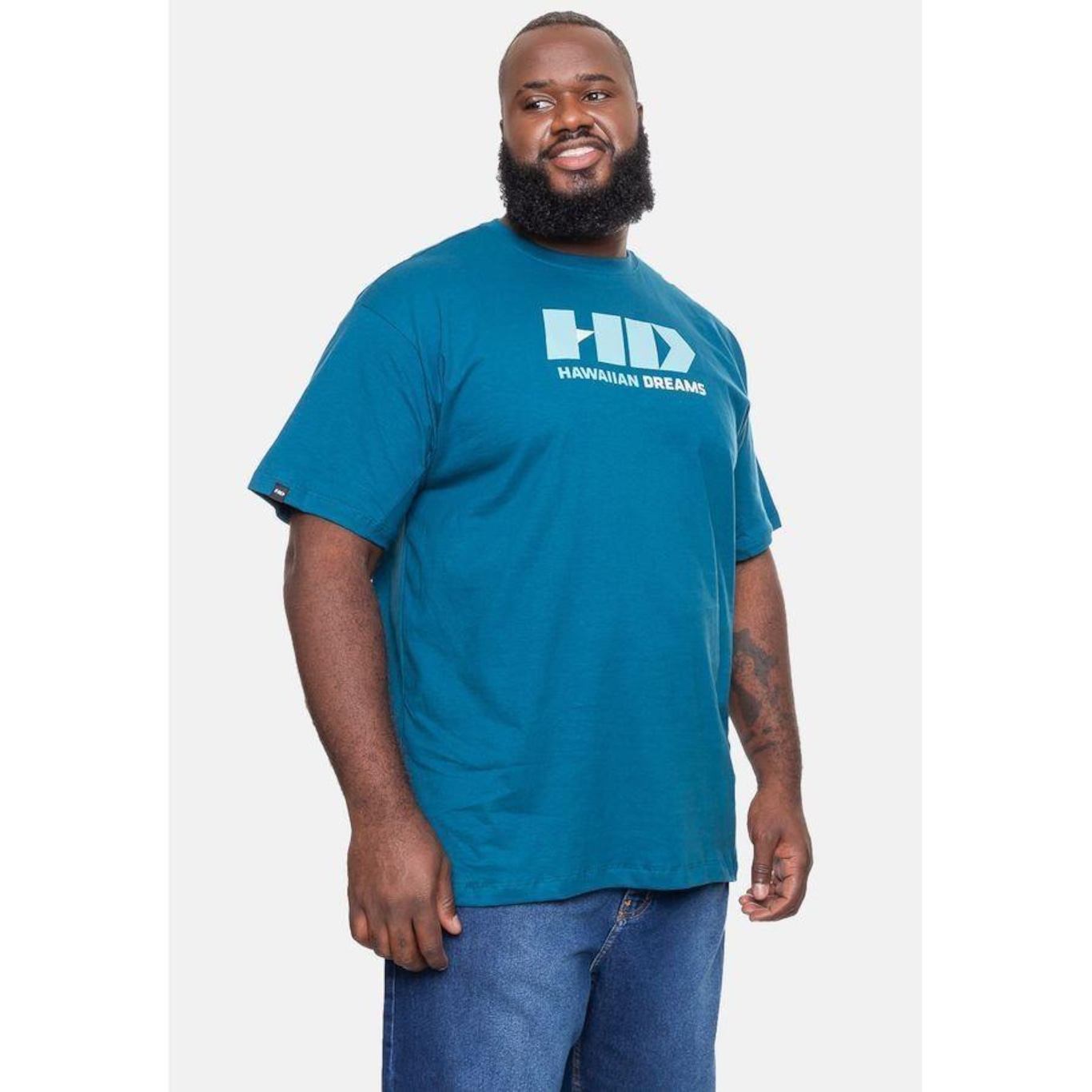 Camiseta Hd Plus Size Logo - Masculina - Foto 2