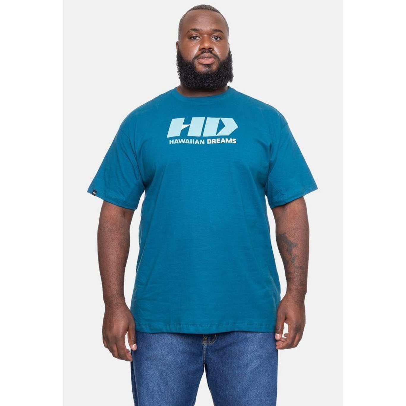 Camiseta Hd Plus Size Logo - Masculina - Foto 3