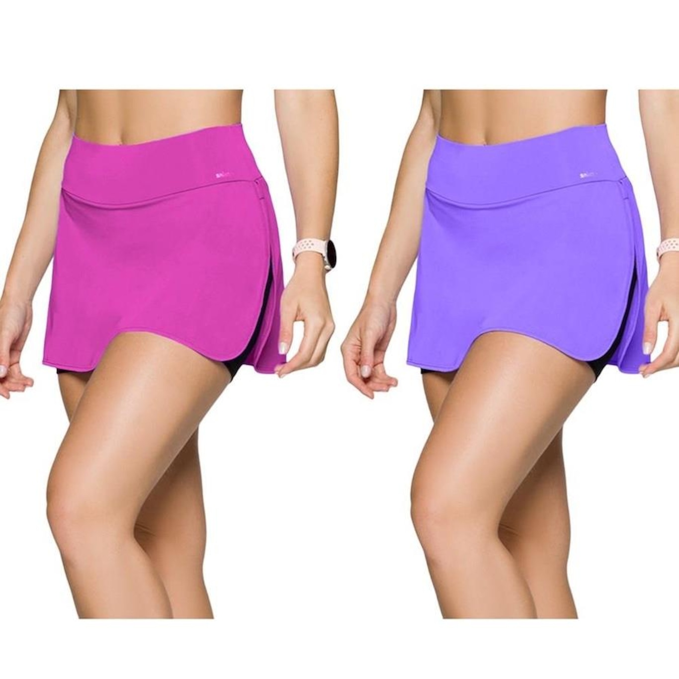 Shorts Saia Selene Fitness - 2 Unidades - Feminino - Foto 1