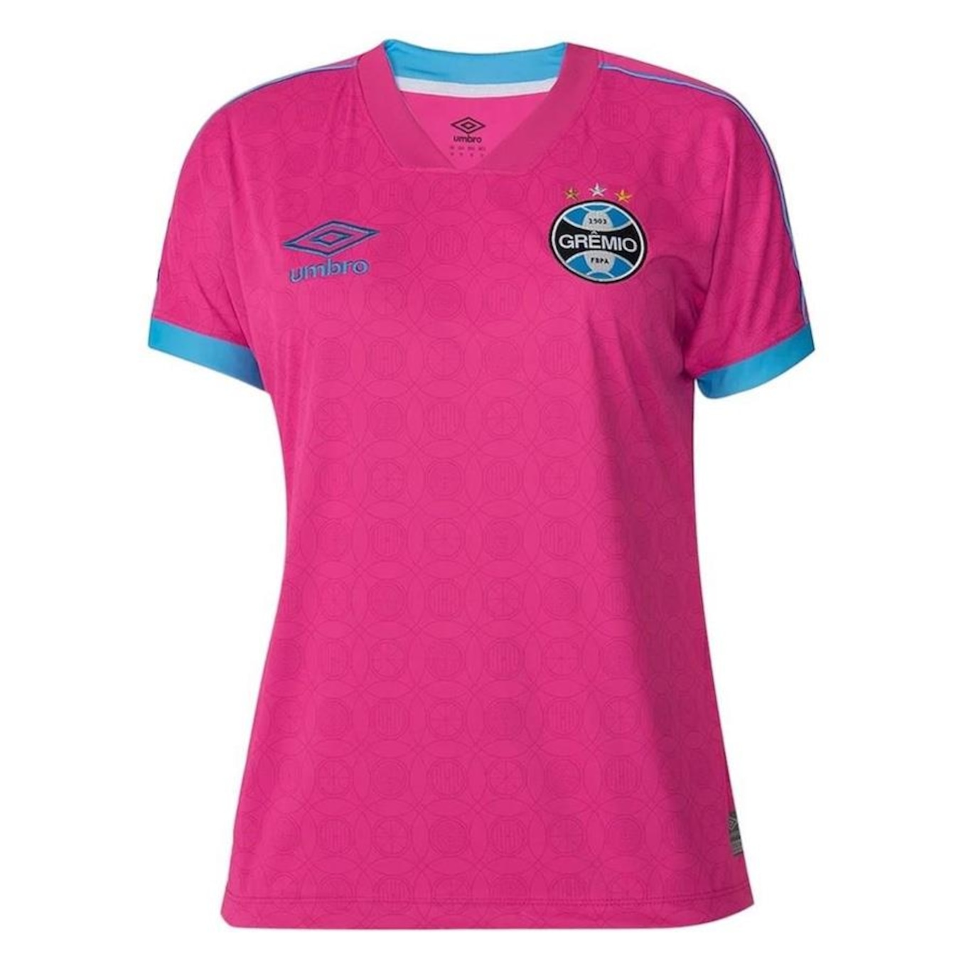 Camisa do Grêmio 2023/24 Umbro Outubro Rosa - Feminina - Foto 1