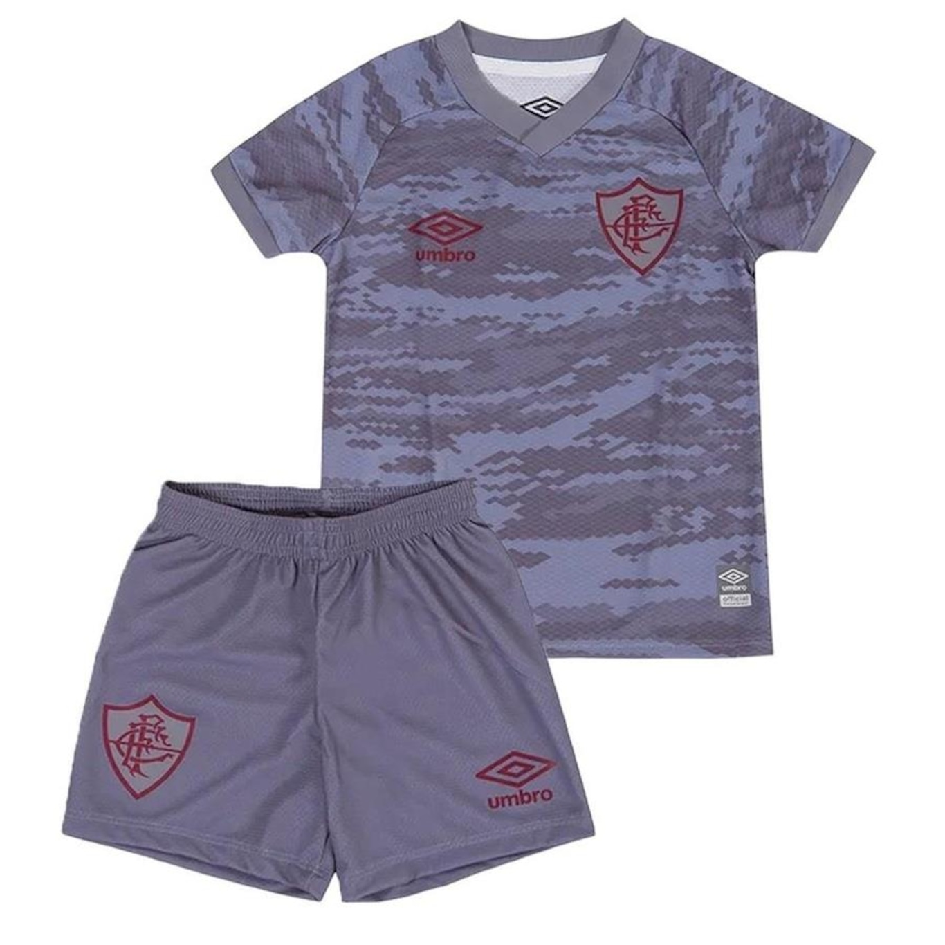 Conjunto do Fluminense Iii 2021/22 Umbro - Infantil - Foto 1