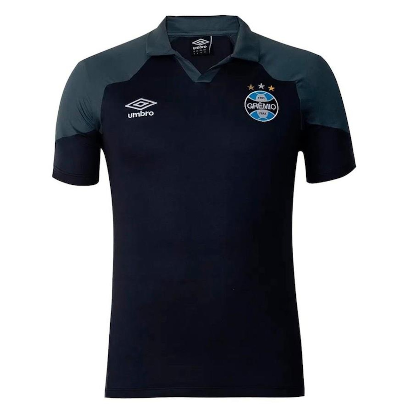 Camisa Polo do Grêmio 2023/24 Umbro Viagem - Masculina - Foto 1