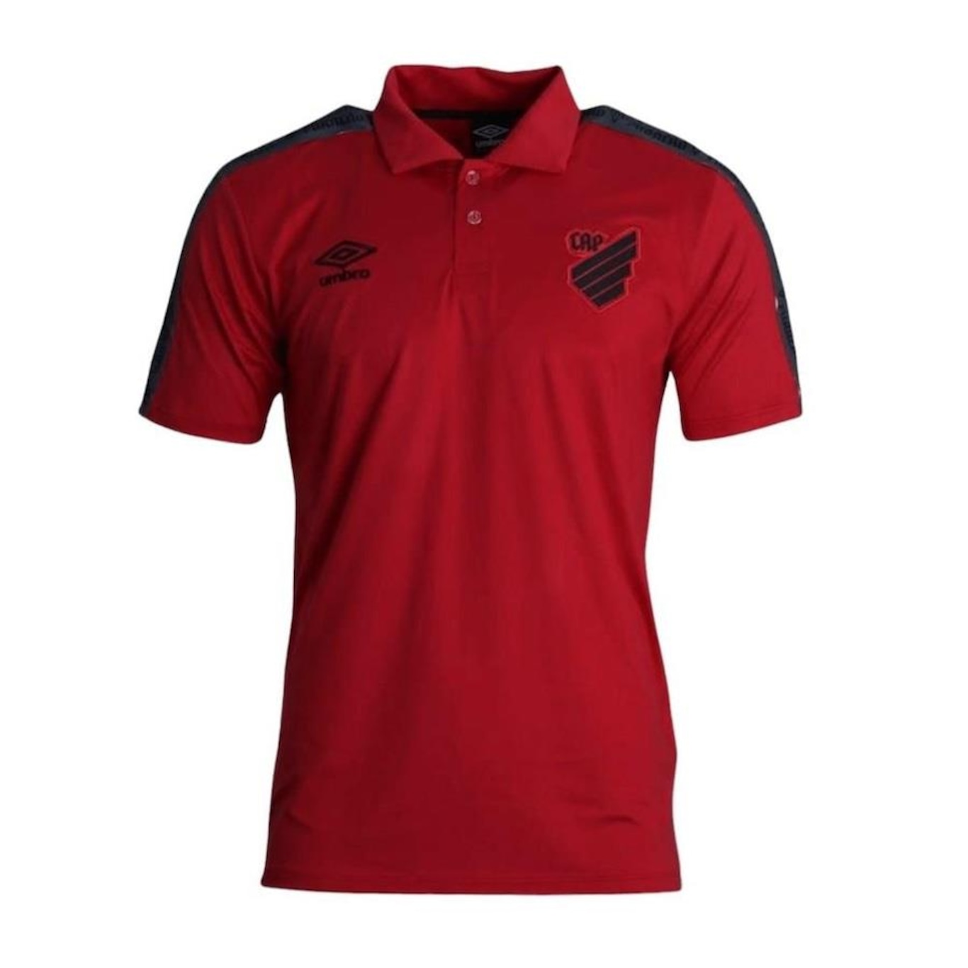 Camisa Polo do Atlético Paranaense 2022 Umbro Viagem - Masculina - Foto 1