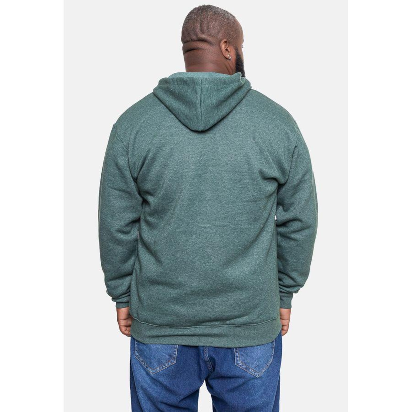 Blusão de Moletom com Capuz Hd Plus Size Fashion Basic Odre - Masculino - Foto 2