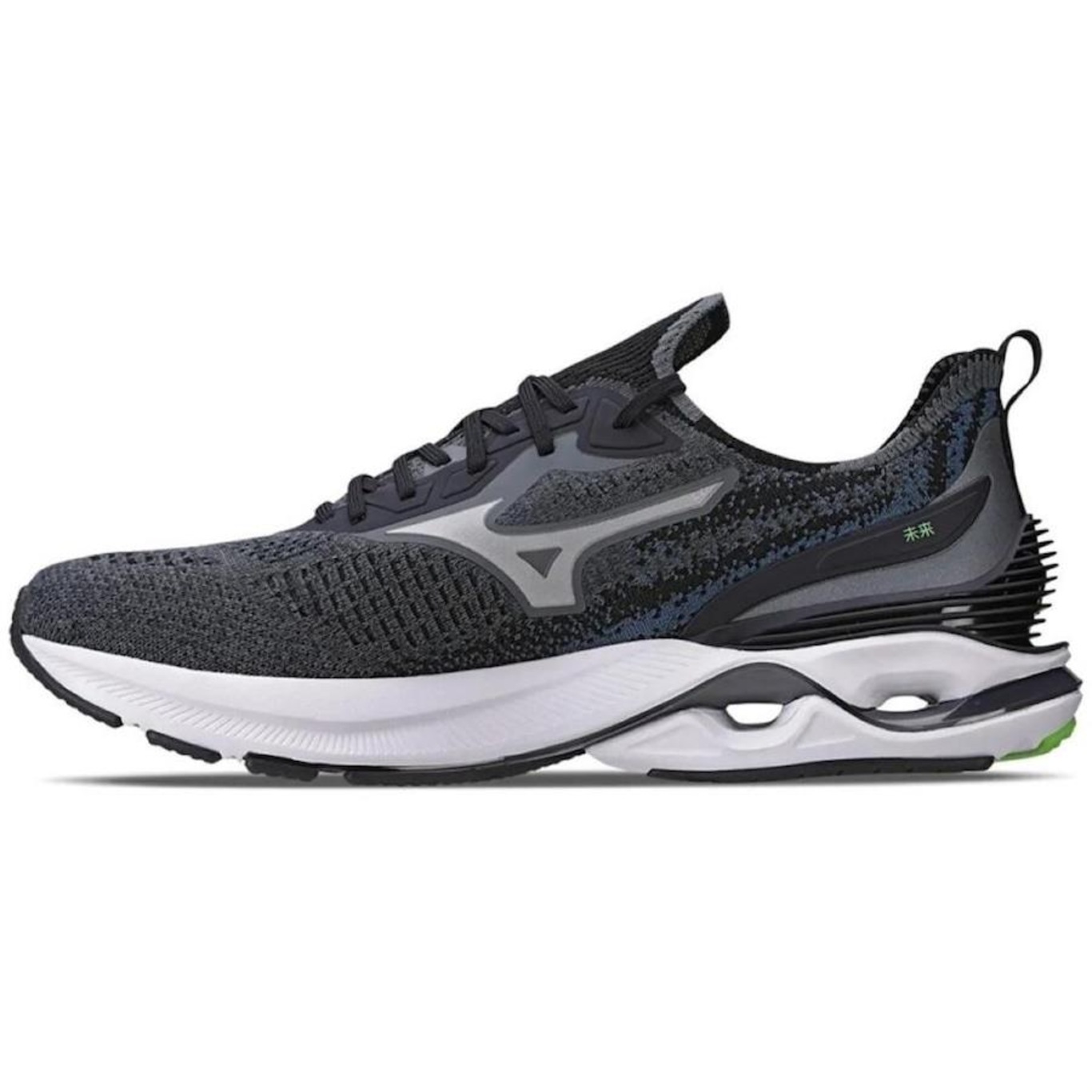 Kit Tênis Mizuno Wave Mirai 6 Masculino + 3 Pares de Meias - Masculino - Foto 4