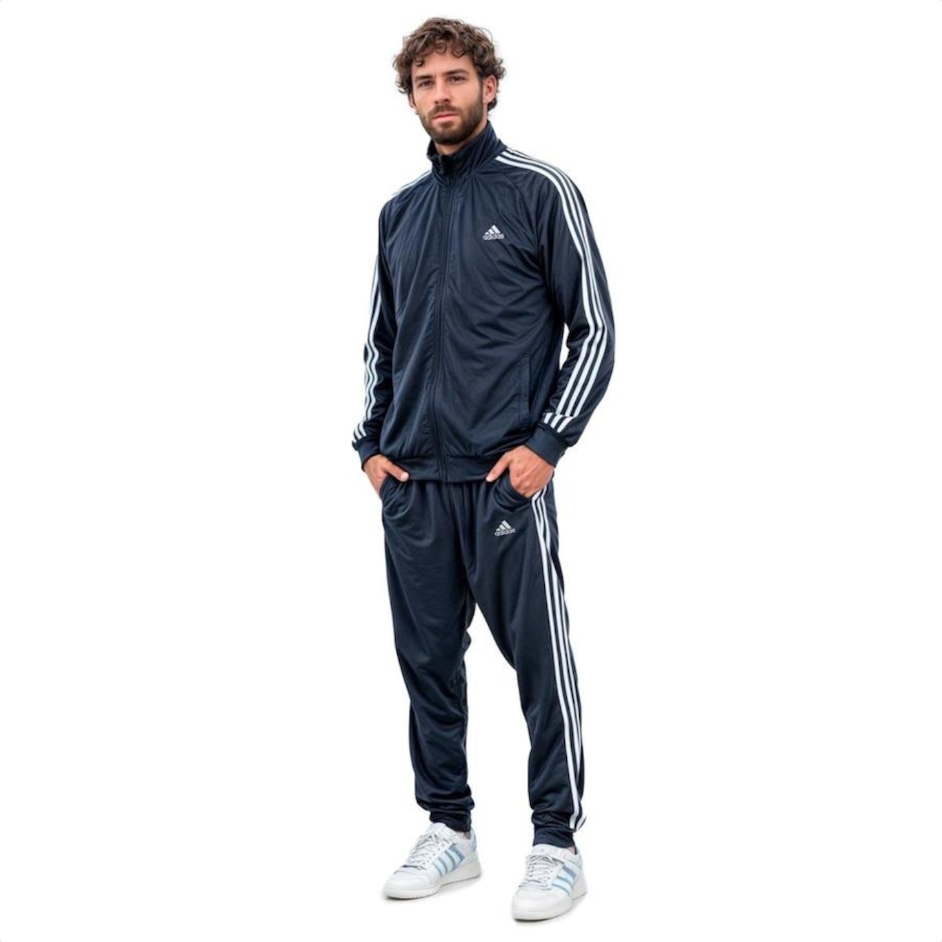 Agasalho Adidas 3 Stripes - Masculino - Foto 2