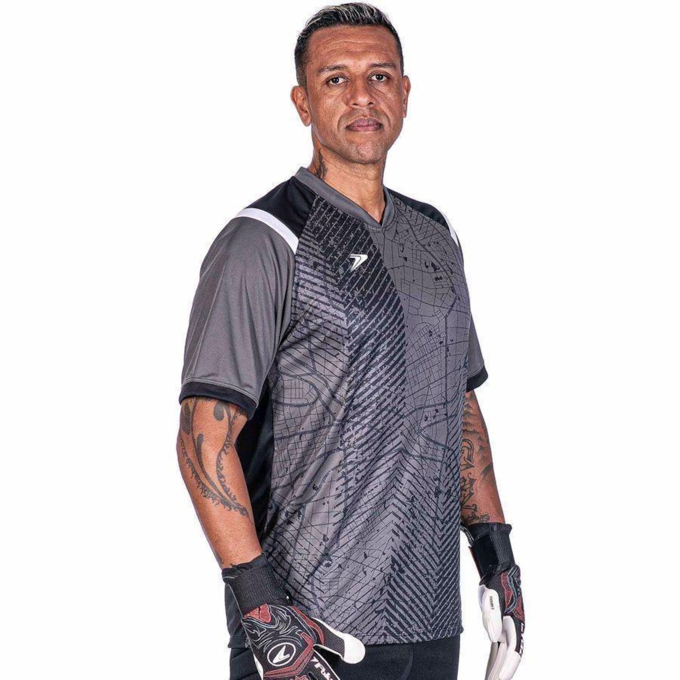 Camisa de Goleiro Poker Sublimada Kraft - Masculina - Foto 1