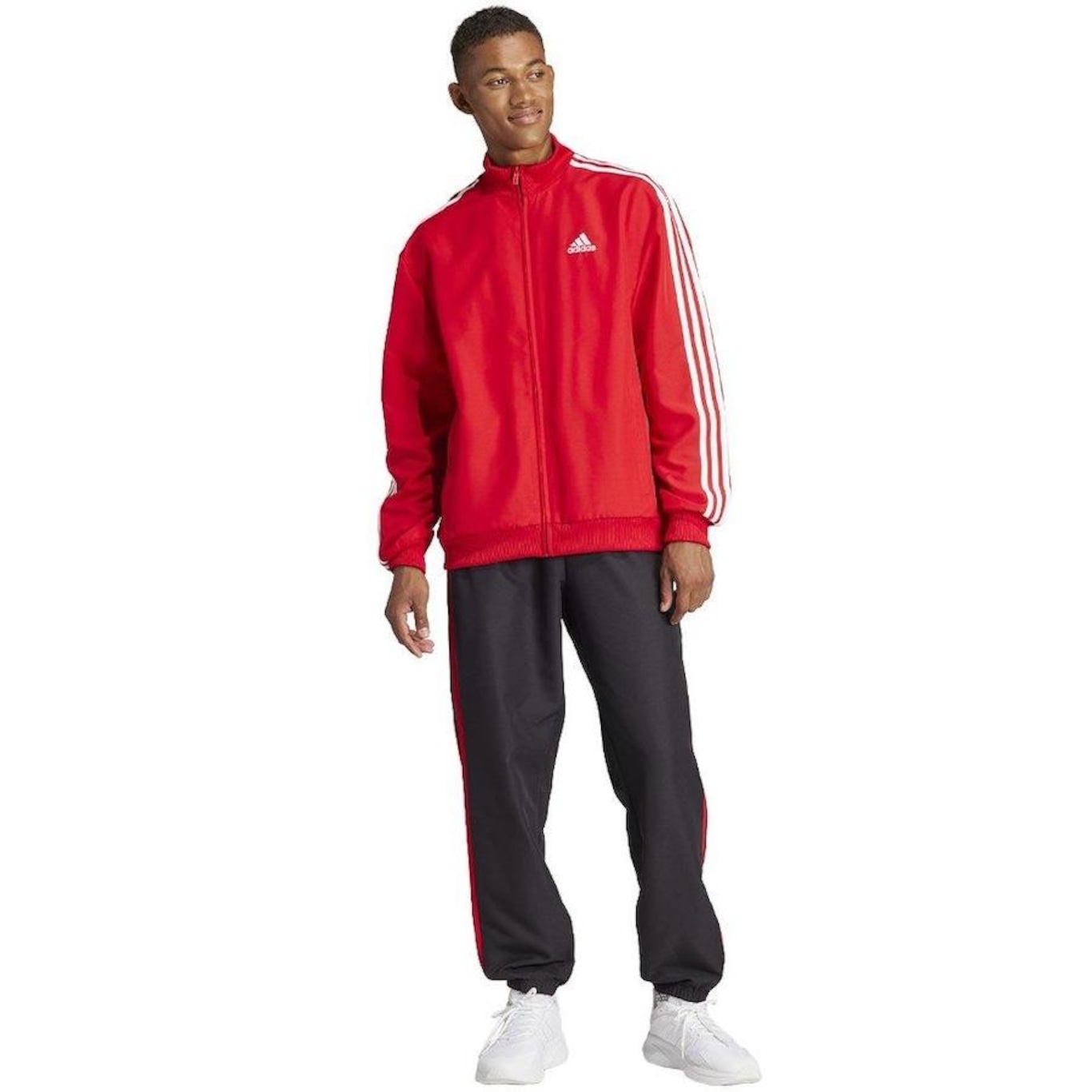 Agasalho Adidas 3-Stripes - Masculino - Foto 1