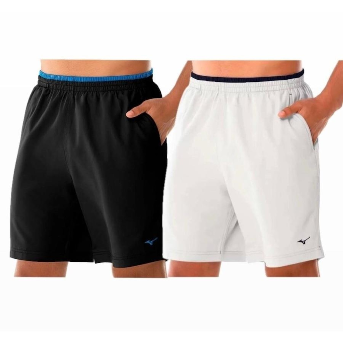 Kit 2x Bermudas Mizuno Tennis Master Esportiva - Masculina - Foto 1