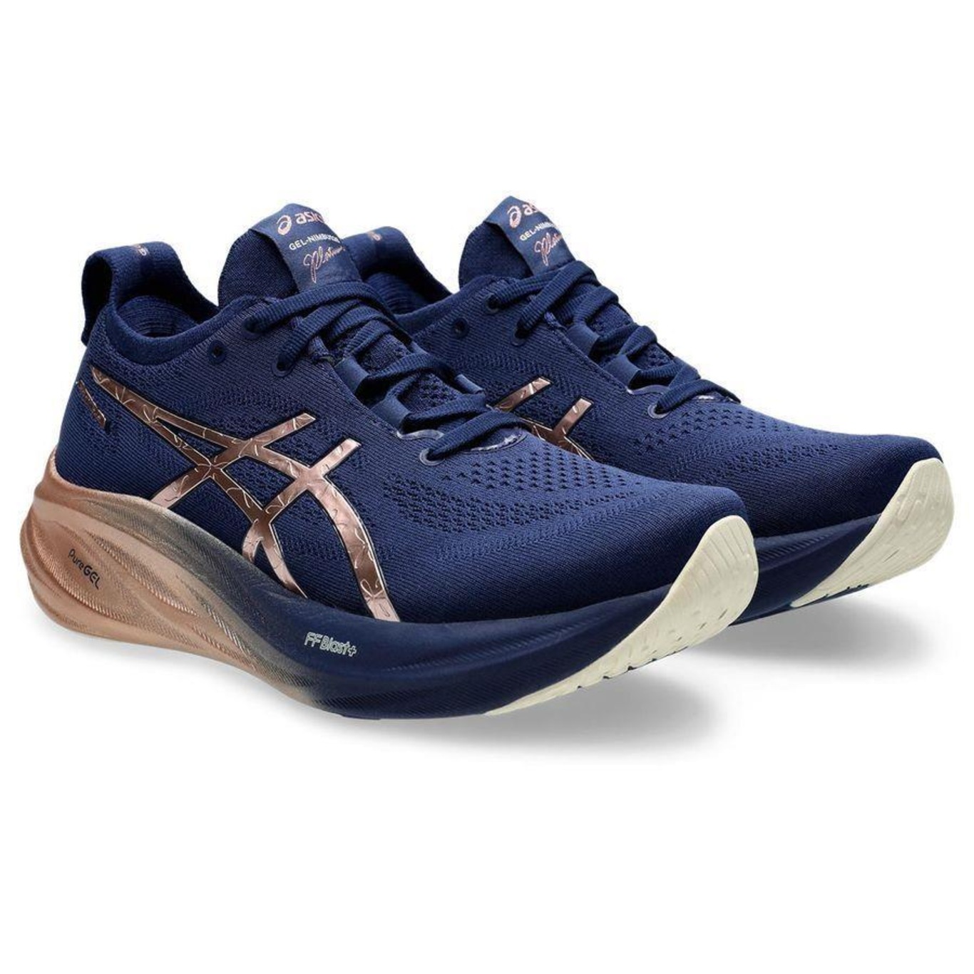 Tênis ASICS Gel-Nimbus 26 Platinum Feminino - Foto 3