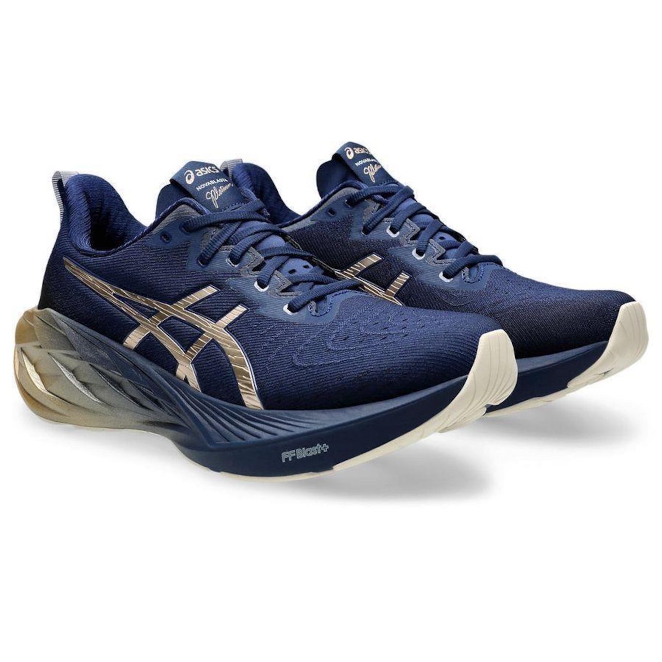 Tênis ASICS Novablast 4 Platinum Masculino - Foto 3