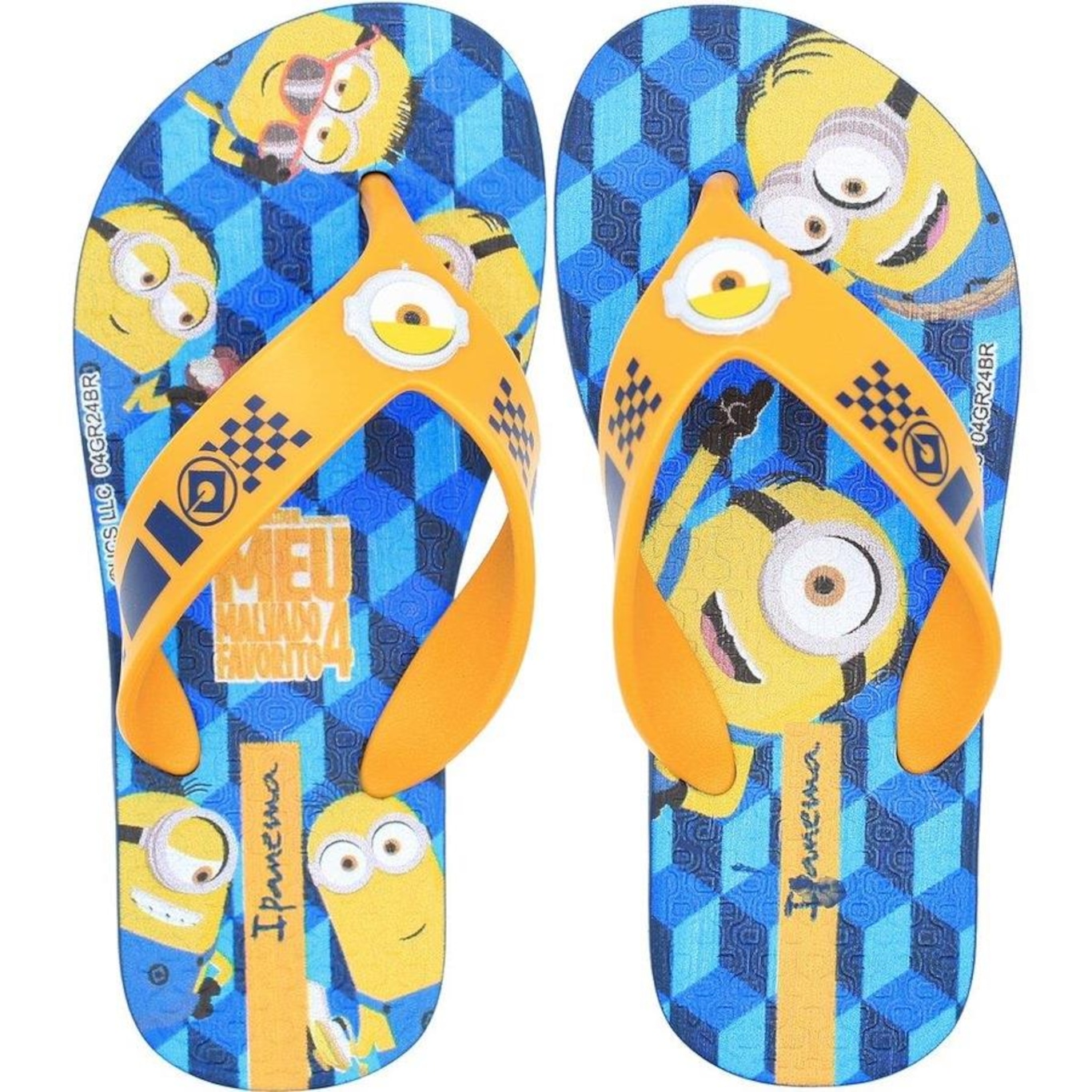 Chinelo De Dedo Infantil Ipanema Minions Menino - Foto 1