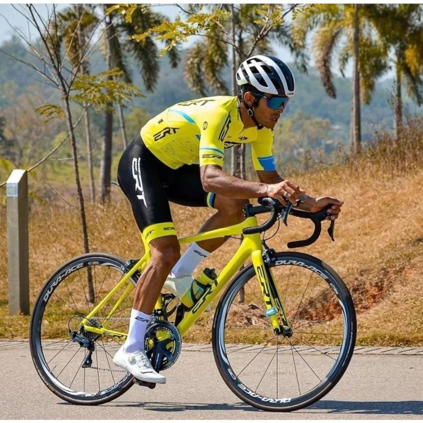 Bretelle Ciclismo Masculino Ert Elite Cycling Team Forro Gel - Foto 4