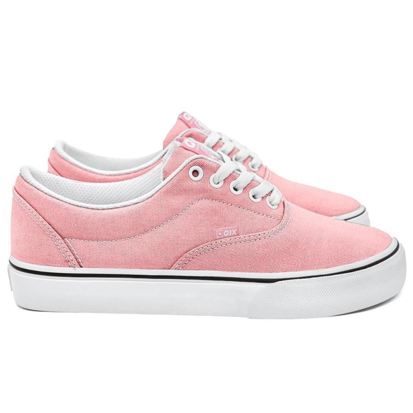 Tênis Qix Sunset Vulcan Rosa Bebe Branco Unissex - Foto 4