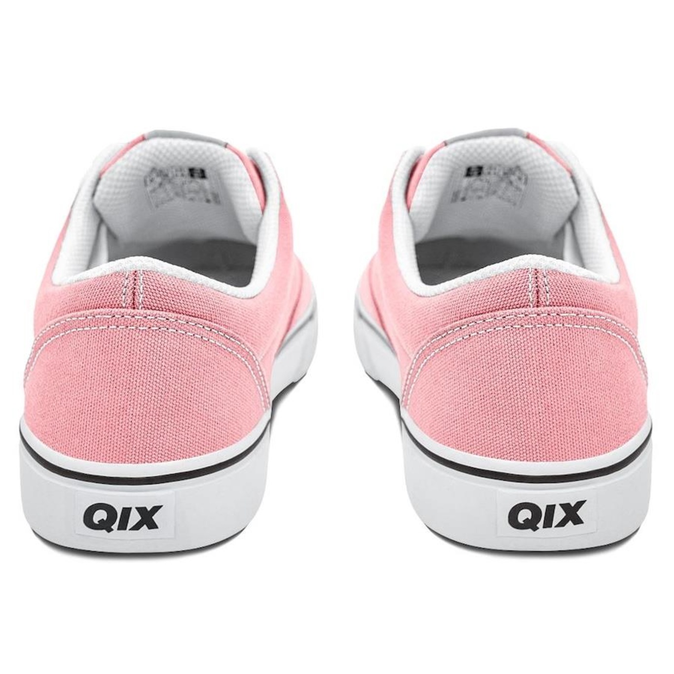 Tênis Qix Sunset Vulcan Rosa Bebe Branco Unissex - Foto 6