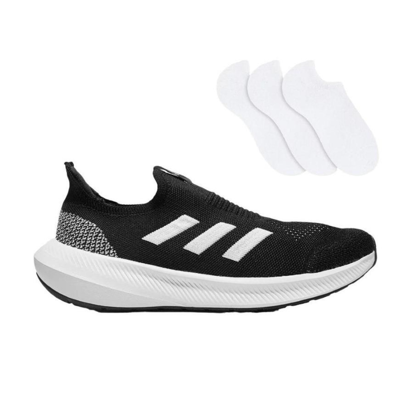 Kit Tênis adidas Lite Flow - Adulto + 3 Pares de Meias - Foto 1