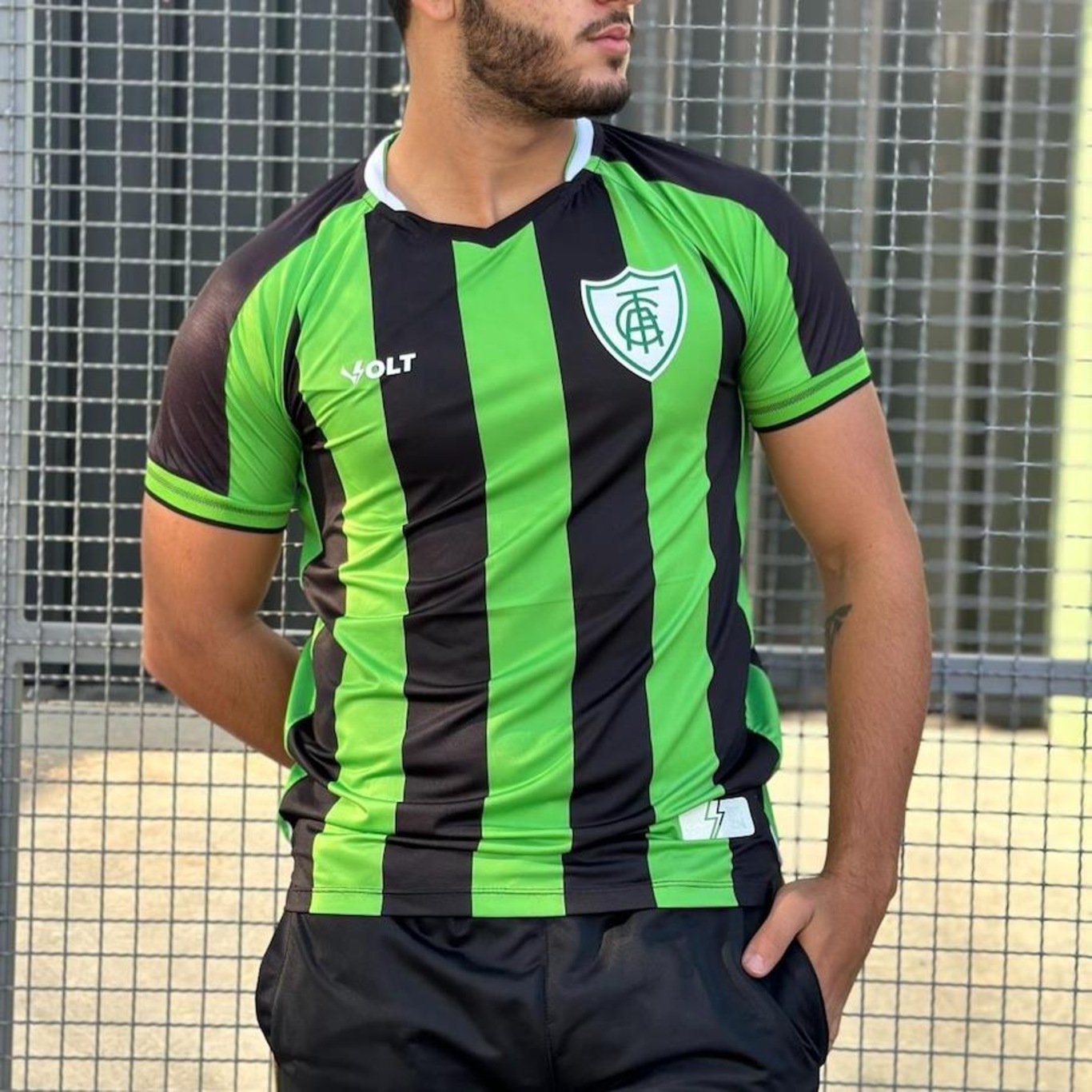 Camisa do América Mineiro Volt 2024 Uniforme 1 - Masculina - Foto 4