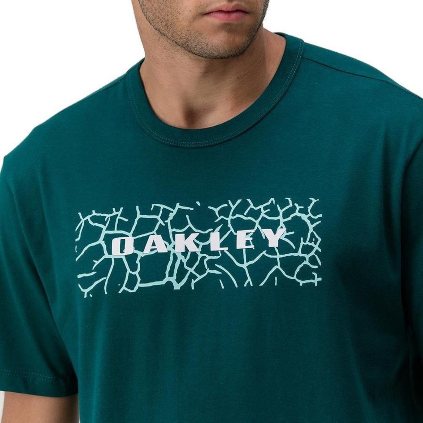 Camiseta Oakley Square Lightining Graphic Wt24 Forest - Masculina - Foto 3