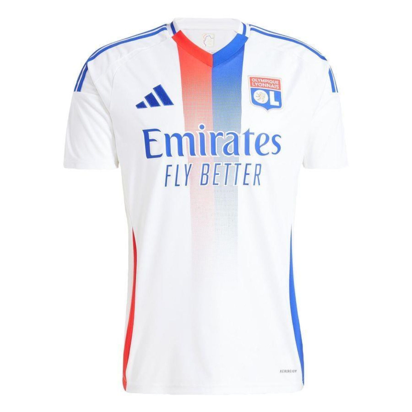 Camisa 1 Olympique Lyonnais 24/25 adidas - Masculina - Foto 1