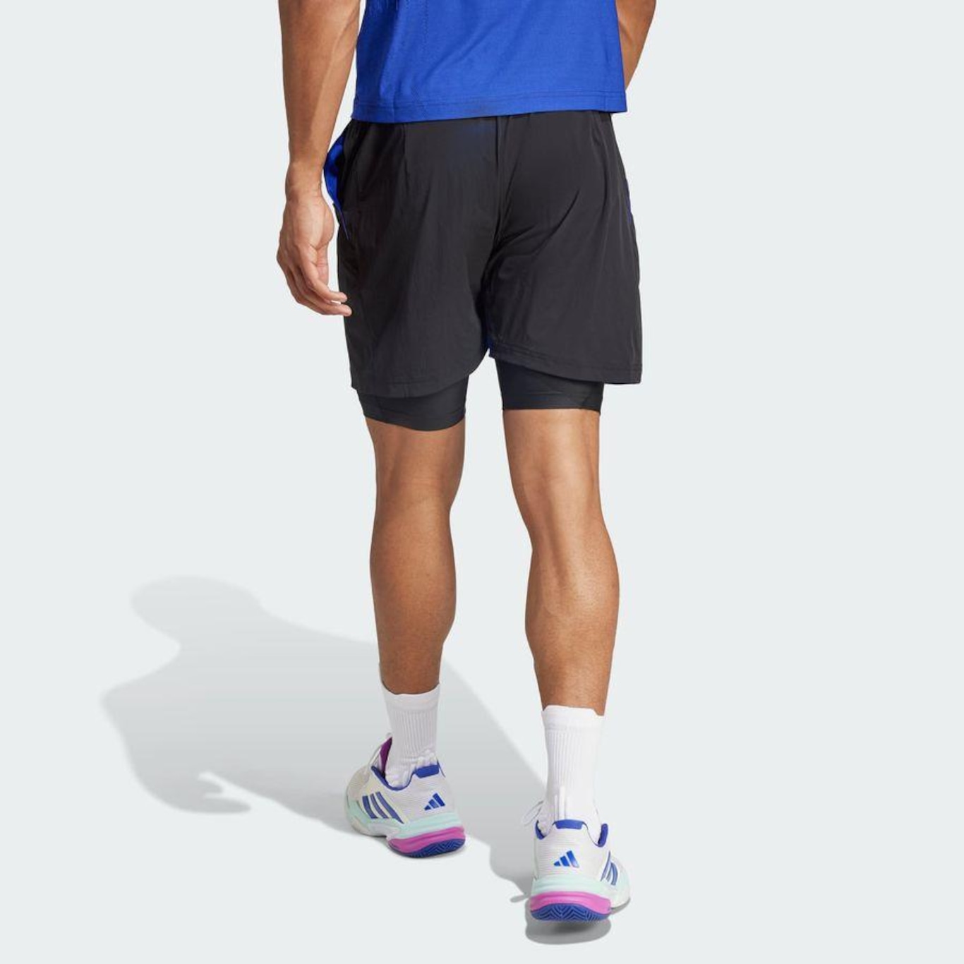 Shorts adidas 2 em 1 Tennis - Masculino - Foto 5