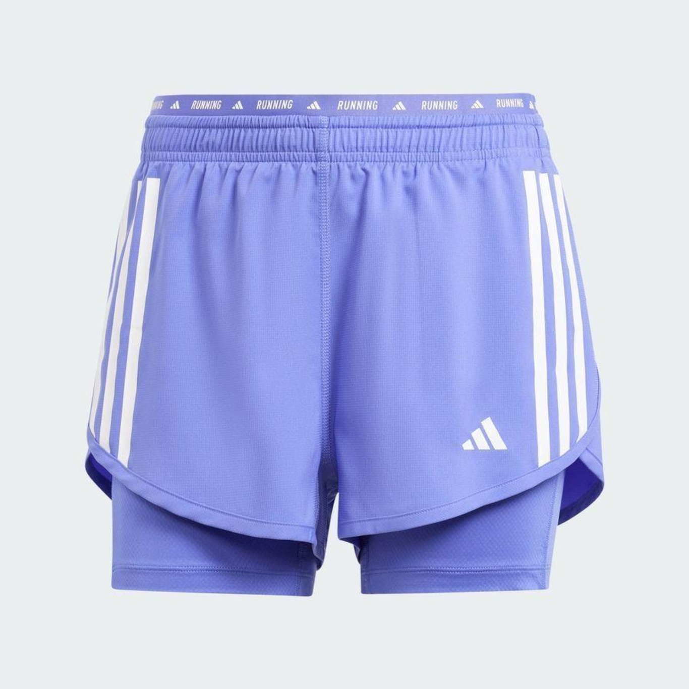 Shorts adidas 2 Em 1 Own The Run Três Listras - Feminino - Foto 4