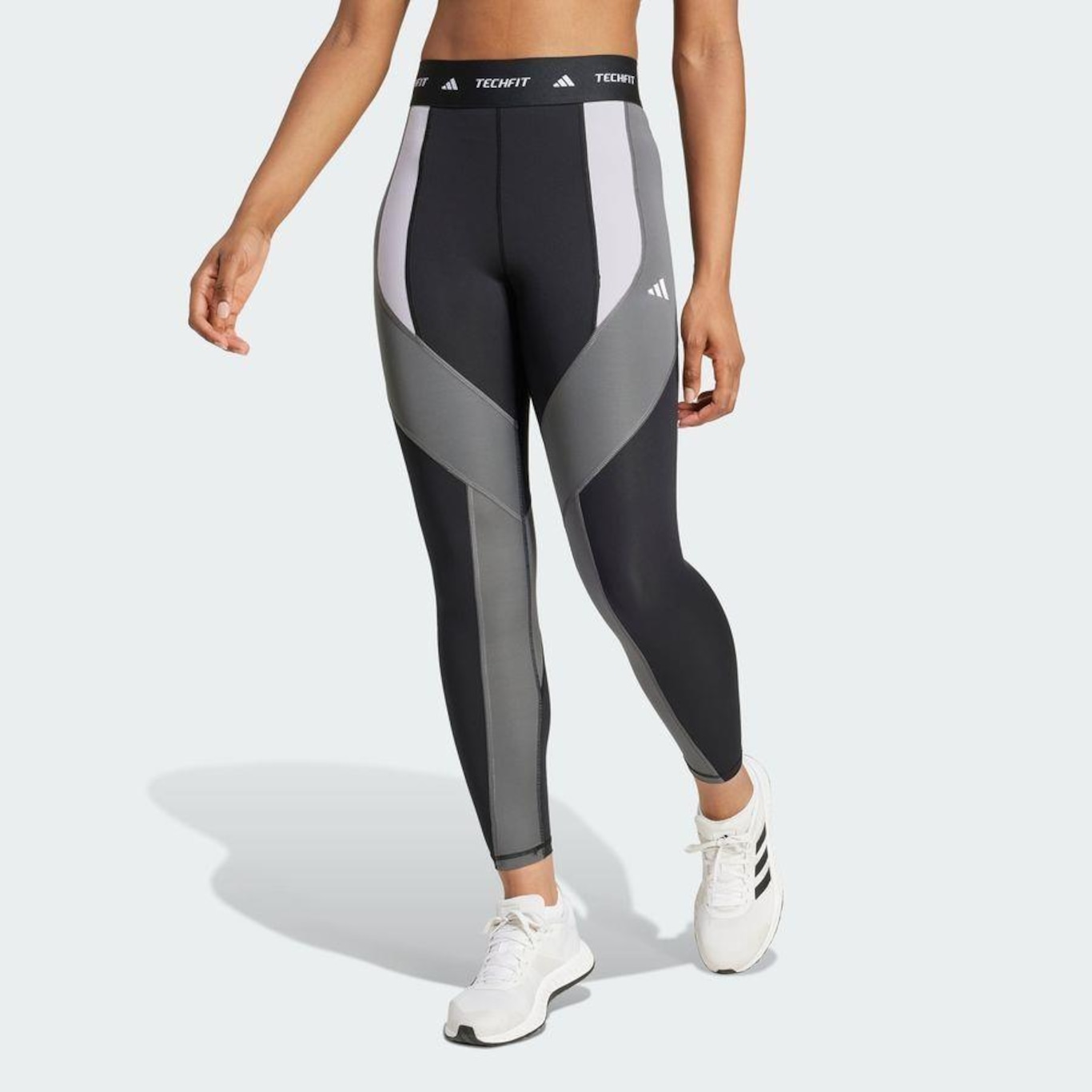 Calça Legging adidas 7/8 Techfit Colorblock - Feminina - Foto 3