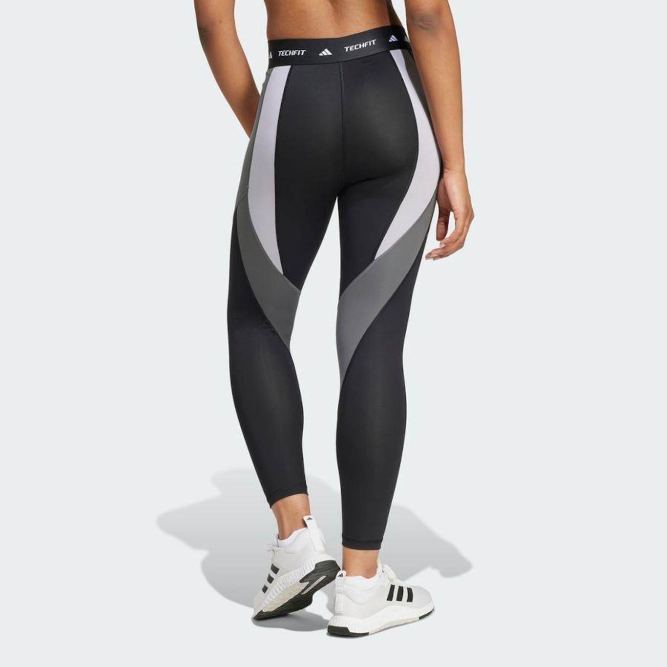 Calça Legging adidas 7/8 Techfit Colorblock - Feminina - Foto 5