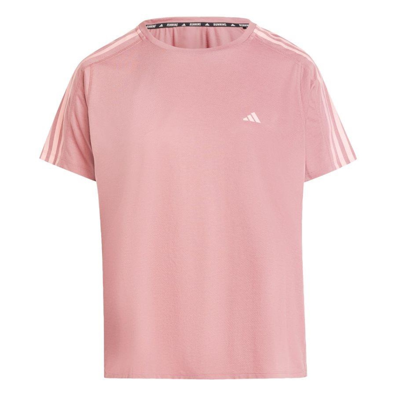 Camiseta adidas Own The Run Três Listras Plus Size - Feminina - Foto 1