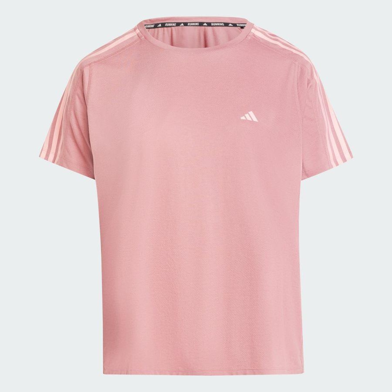 Camiseta adidas Own The Run Três Listras Plus Size - Feminina - Foto 3