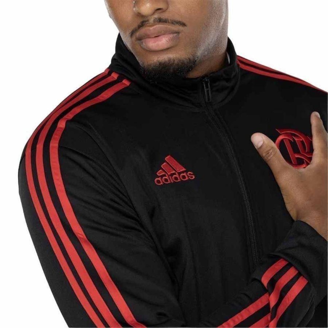 Jaqueta sem Capuz do Flamengo Dna adidas - Masculina - Foto 6