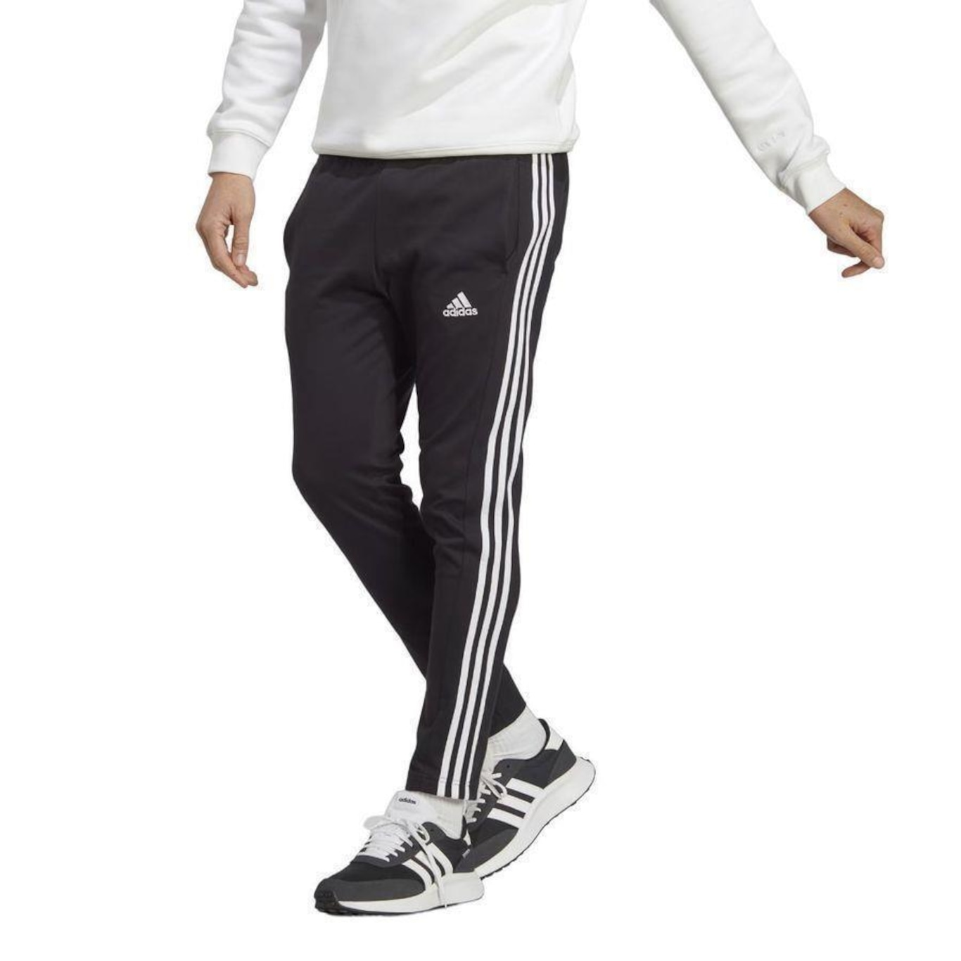 Calça adidas 3 Stripes Reta - Masculina - Foto 2