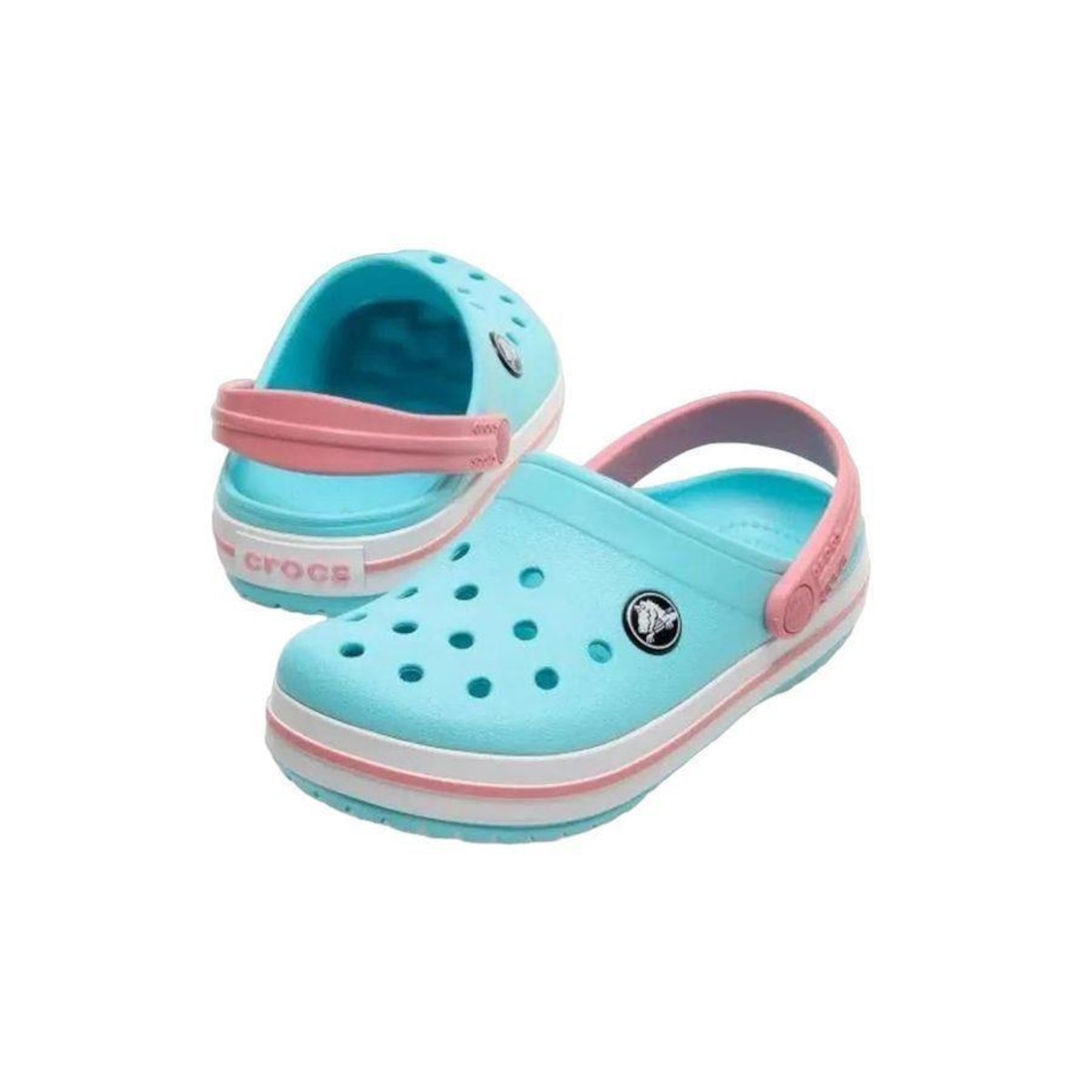 Sandália Crocs Infantil Croband Clog K 207006-4S3 - Foto 2