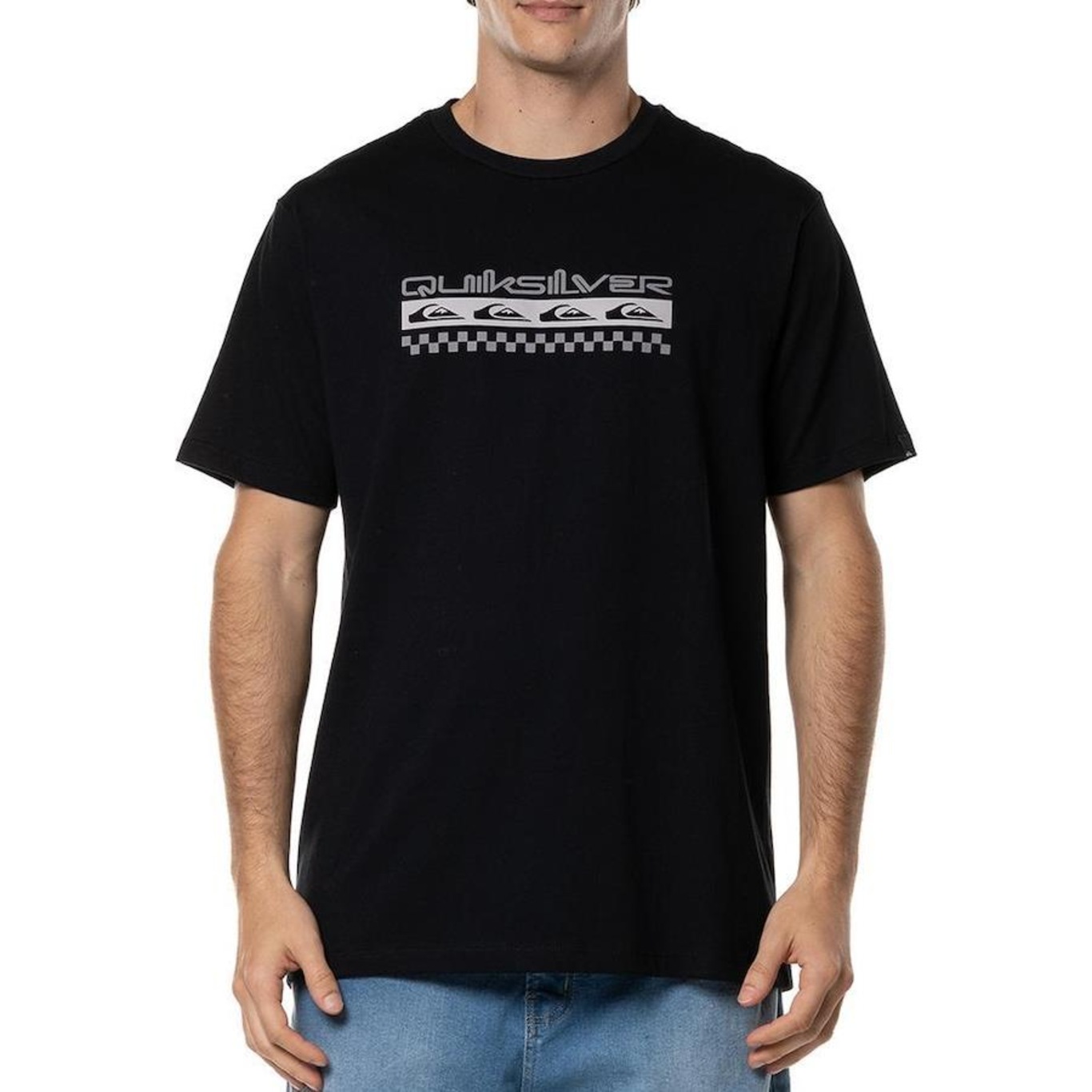 Camiseta Quiksilver Omni Check - Masculina - Foto 1