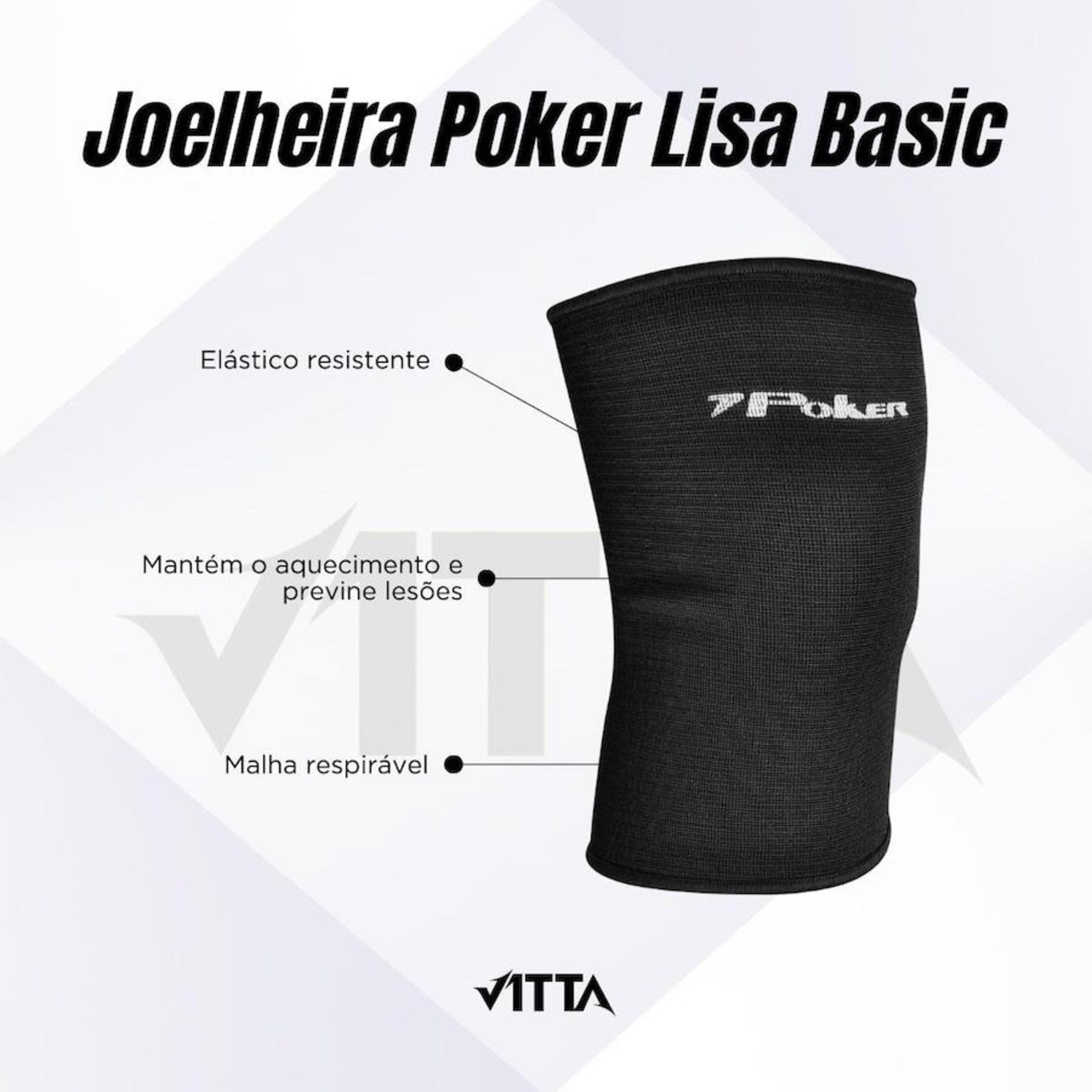 Joelheira Lisa Poker Basic - Adulto - Foto 5