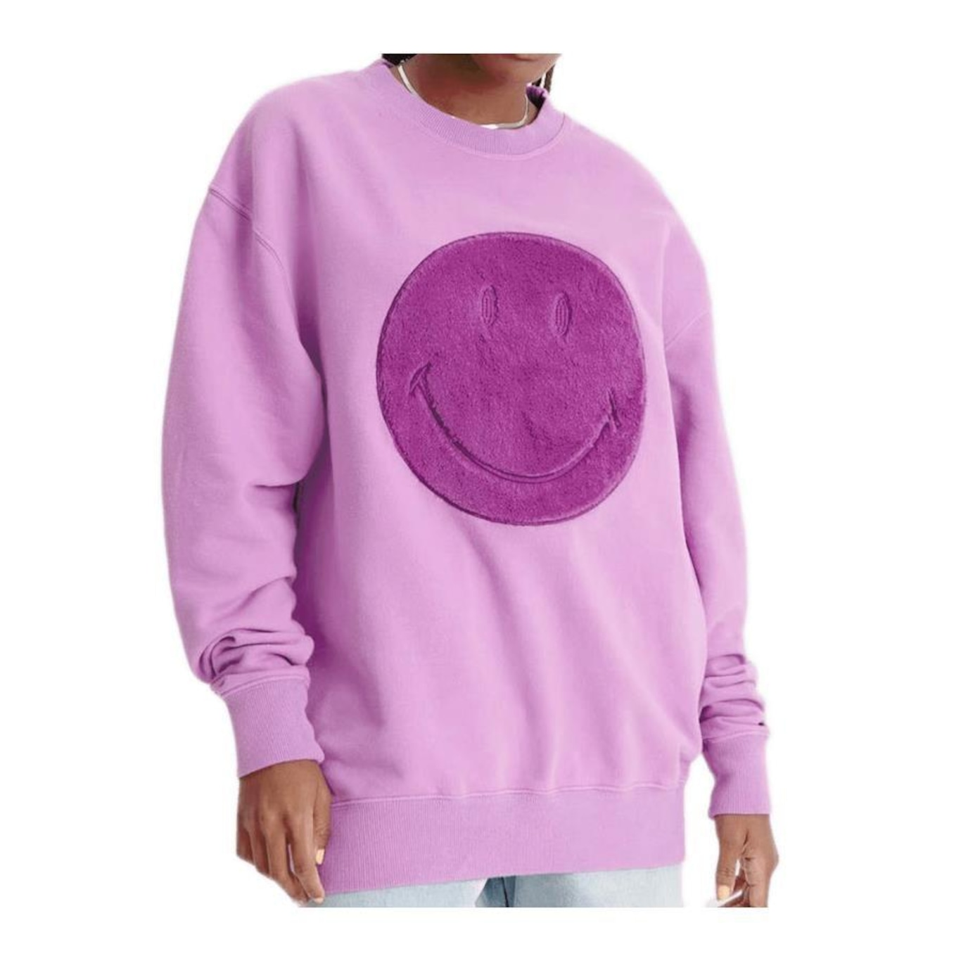 Blusão sem Capuz Baw Clothing Smiley Fury - Feminino - Foto 2